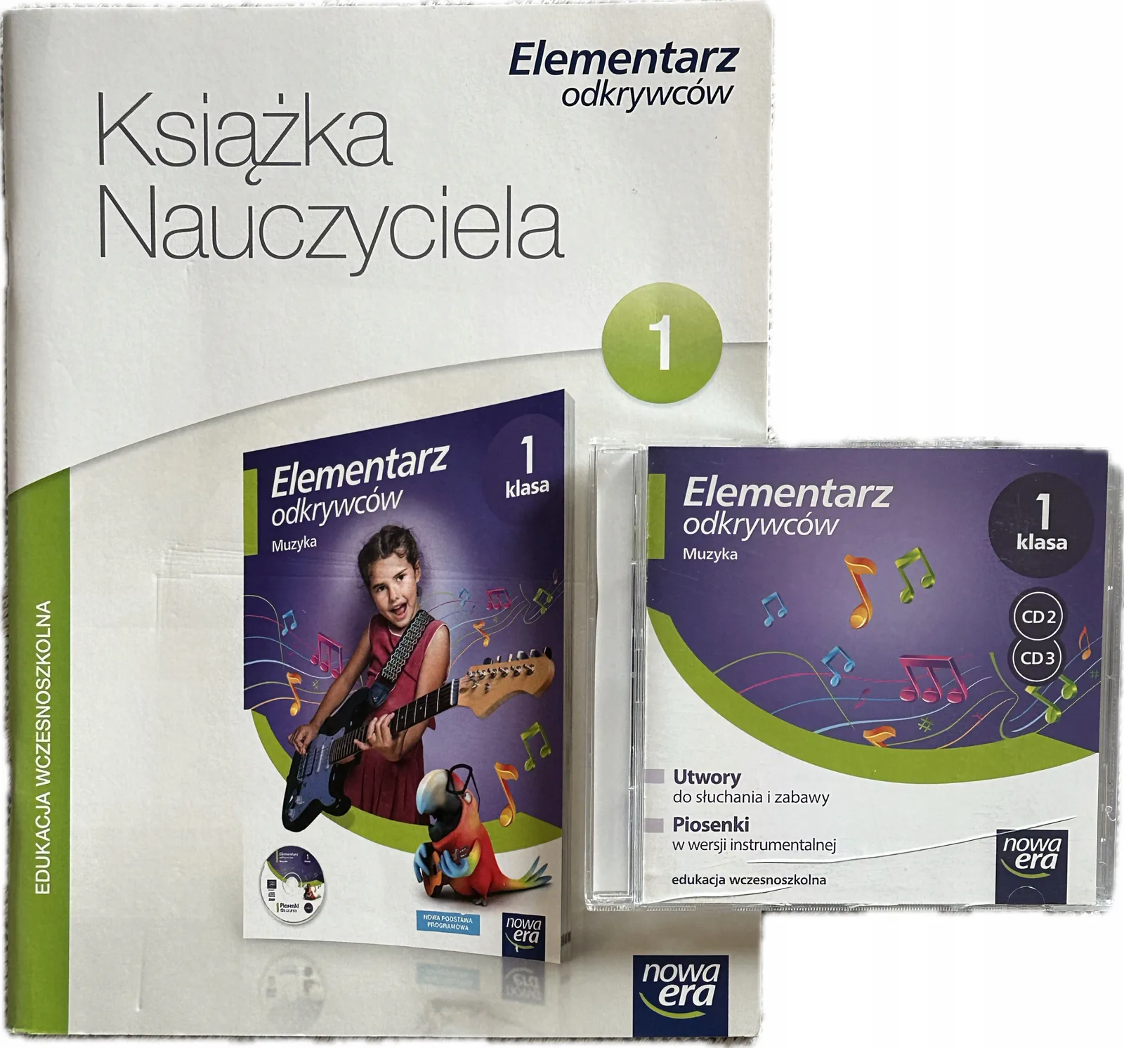 Okładka: NOWA ERA klasa 1 MUZYKA KSIĄŻKA nauczyciela Elementarz odkrywców płyty cd