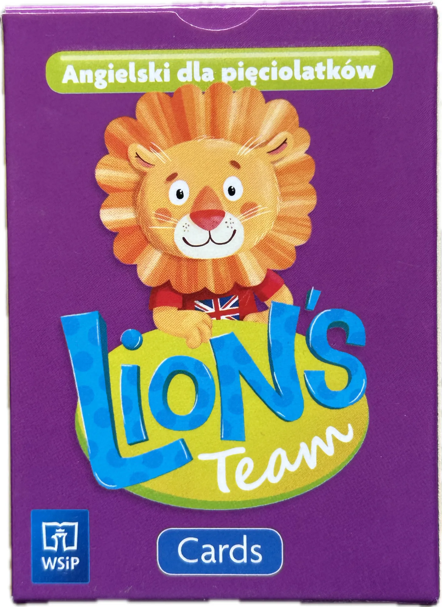 Okładka: Lion's Team Język angielski 5 Cards 5-latek KARTY OBRAZKOWE PIĘCIOLATEK