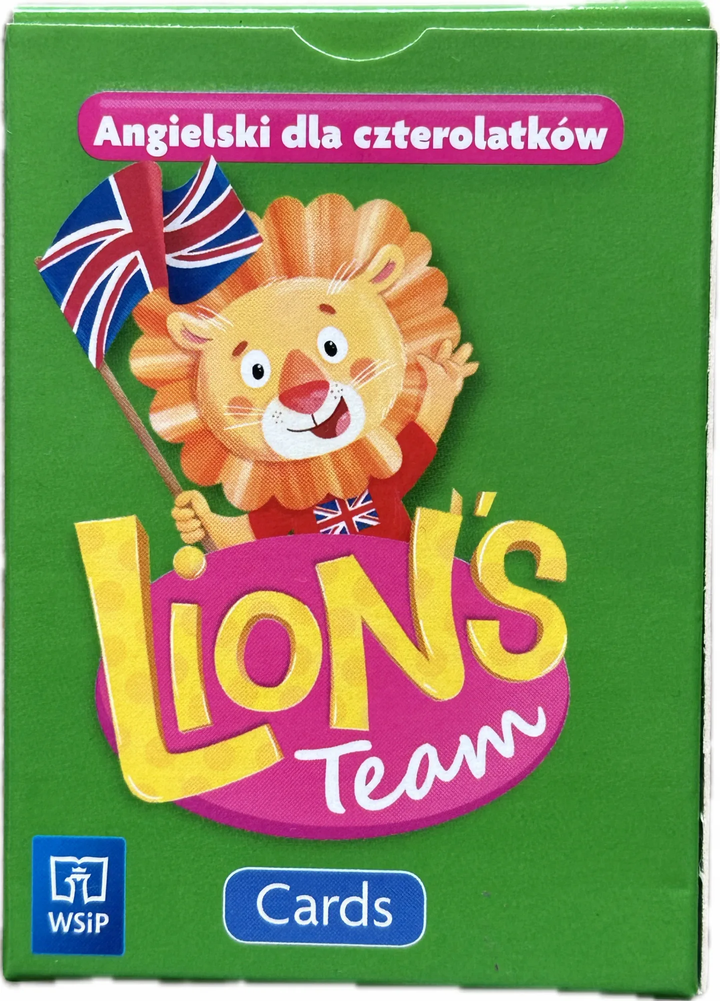 Okładka: Lion's Team Język angielski 4 Cards 4-latek KARTY OBRAZKOWE CZTEROLATEK