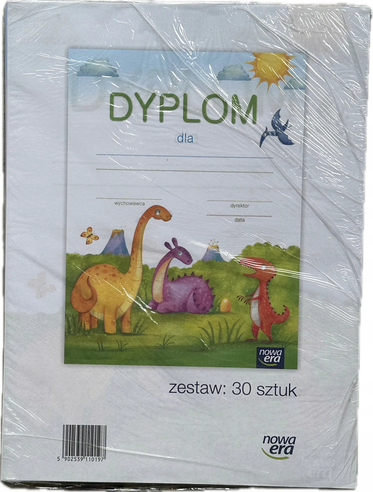Okładka: Dyplom MALUCHA PRZEDSZKOLAKA na zakończenie przedszkola 30 sztuk FORMAT A4