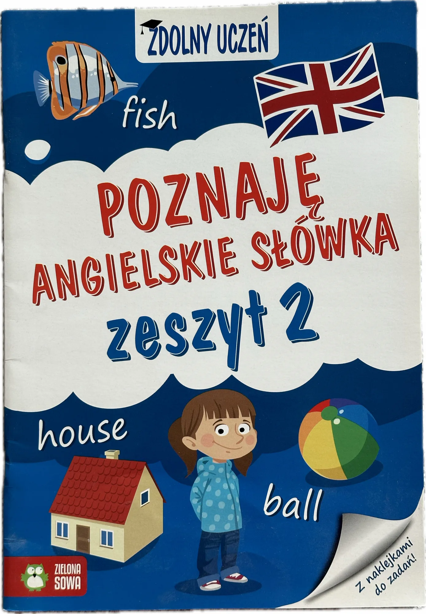 Okładka: Nauka angielskiego dla dzieci 7 8 lat angielski słówka naklejki