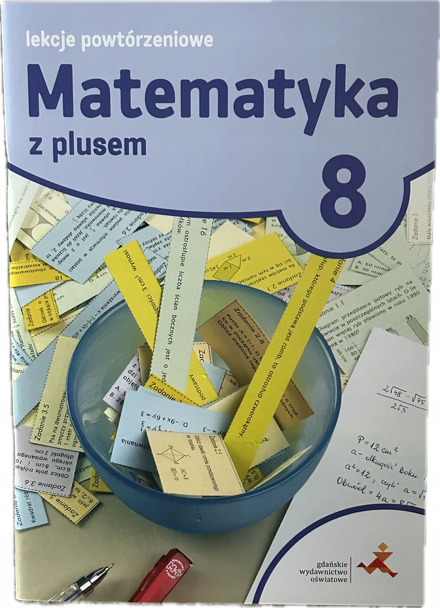 Okładka: Matematyka z plusem KLASA 8 GWO ĆWICZENIA zadania z odpowiedziami