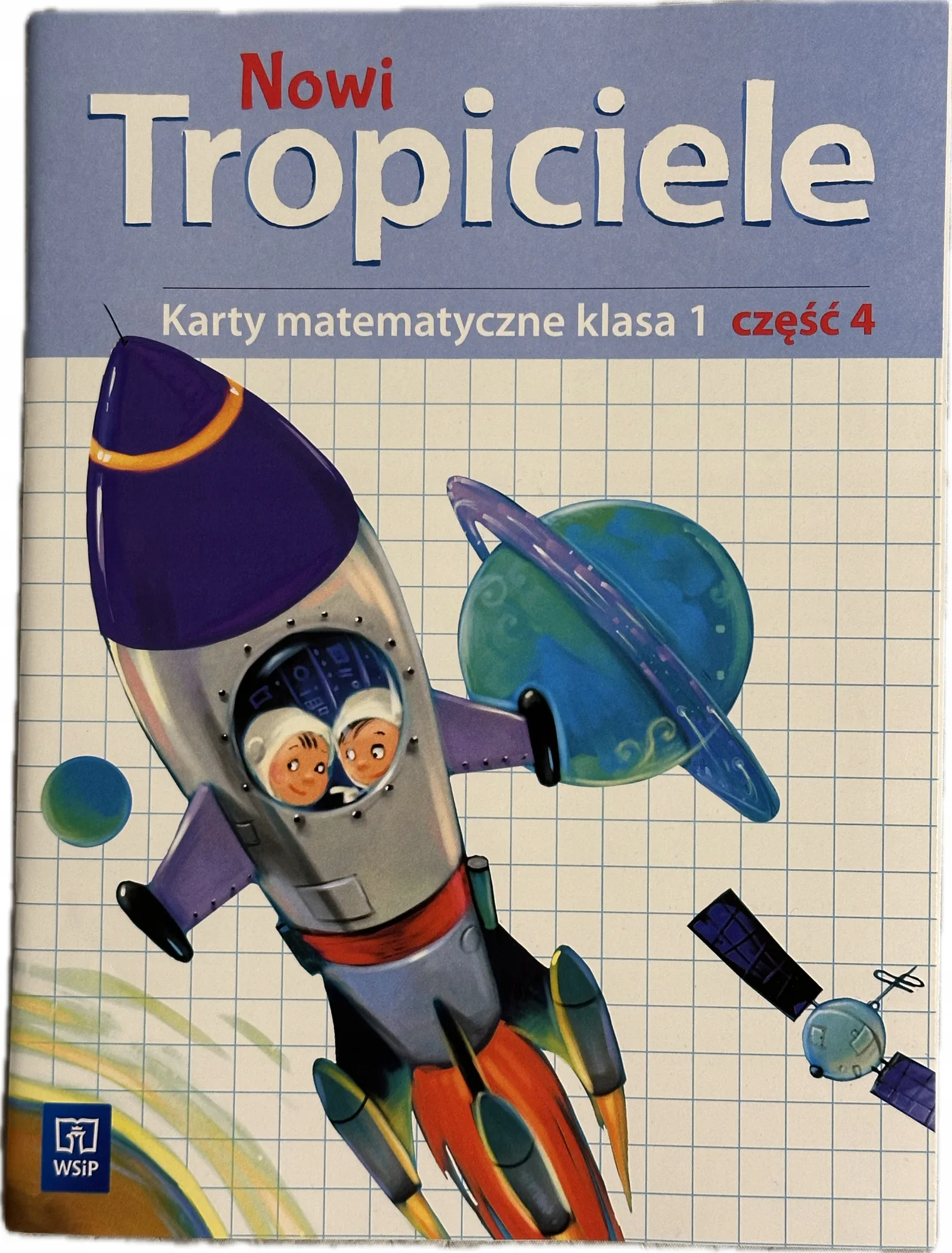 Okładka: Nowi Tropiciele karty matematyczne klasa 1 część 4 ćwiczenia matematyka