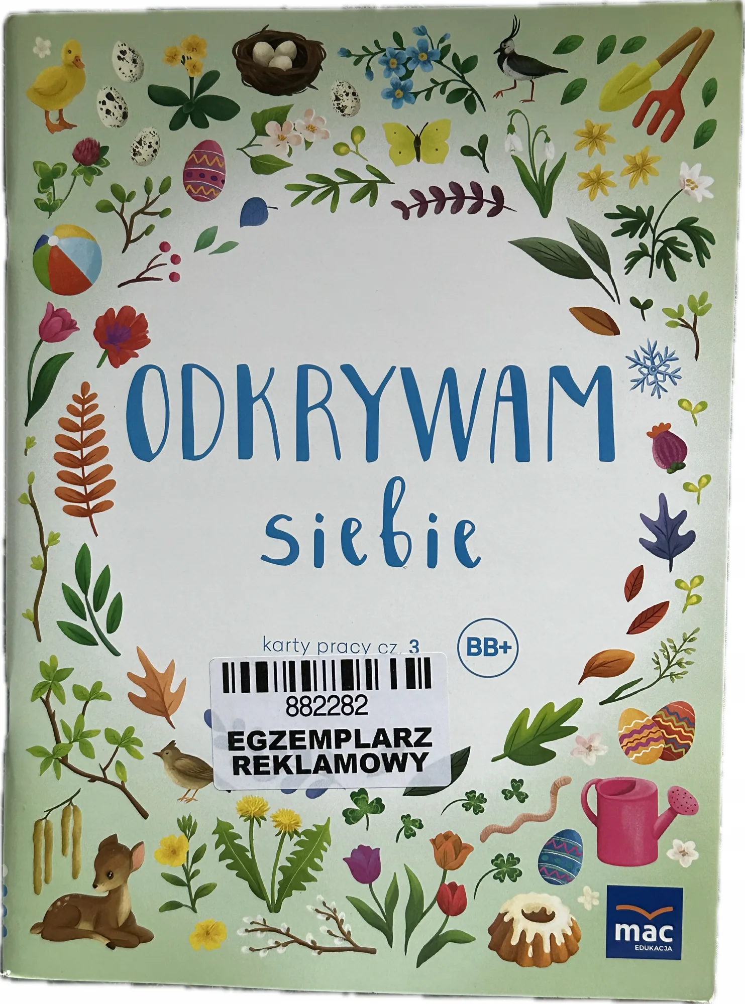 Okładka: Odkrywam siebie poziom B B+ karty pracy część 3 MAC sześciolatek 6 lat