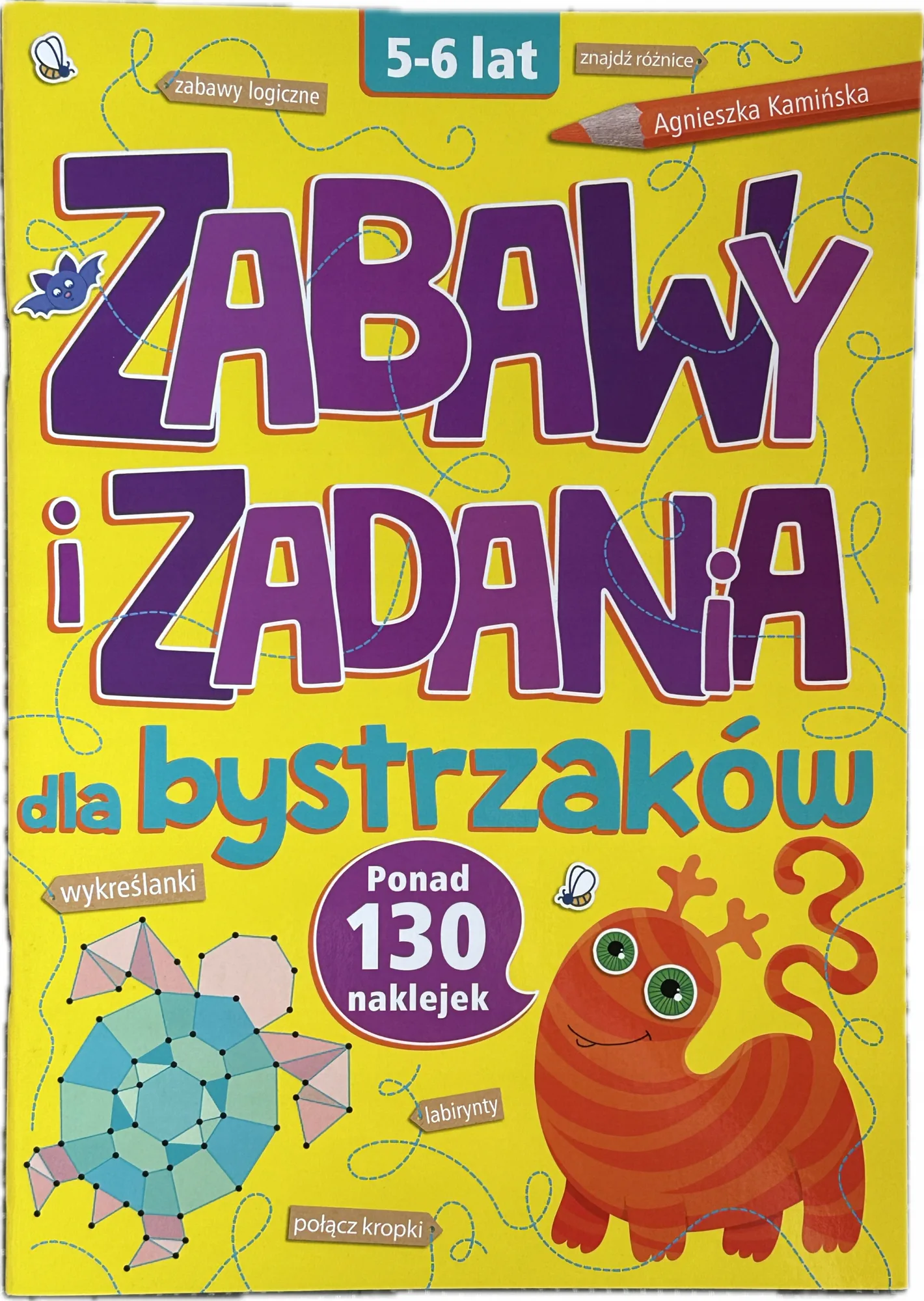 Okładka: książeczka edukacyjna karty pracy 5 6 lat zabawy do myślenia labirynty