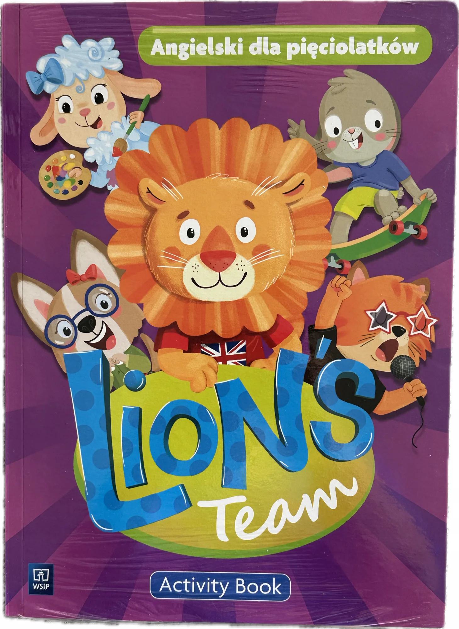 Okładka: Lion's Team Język angielski 5-latek pięciolatek Activity book karty pracy
