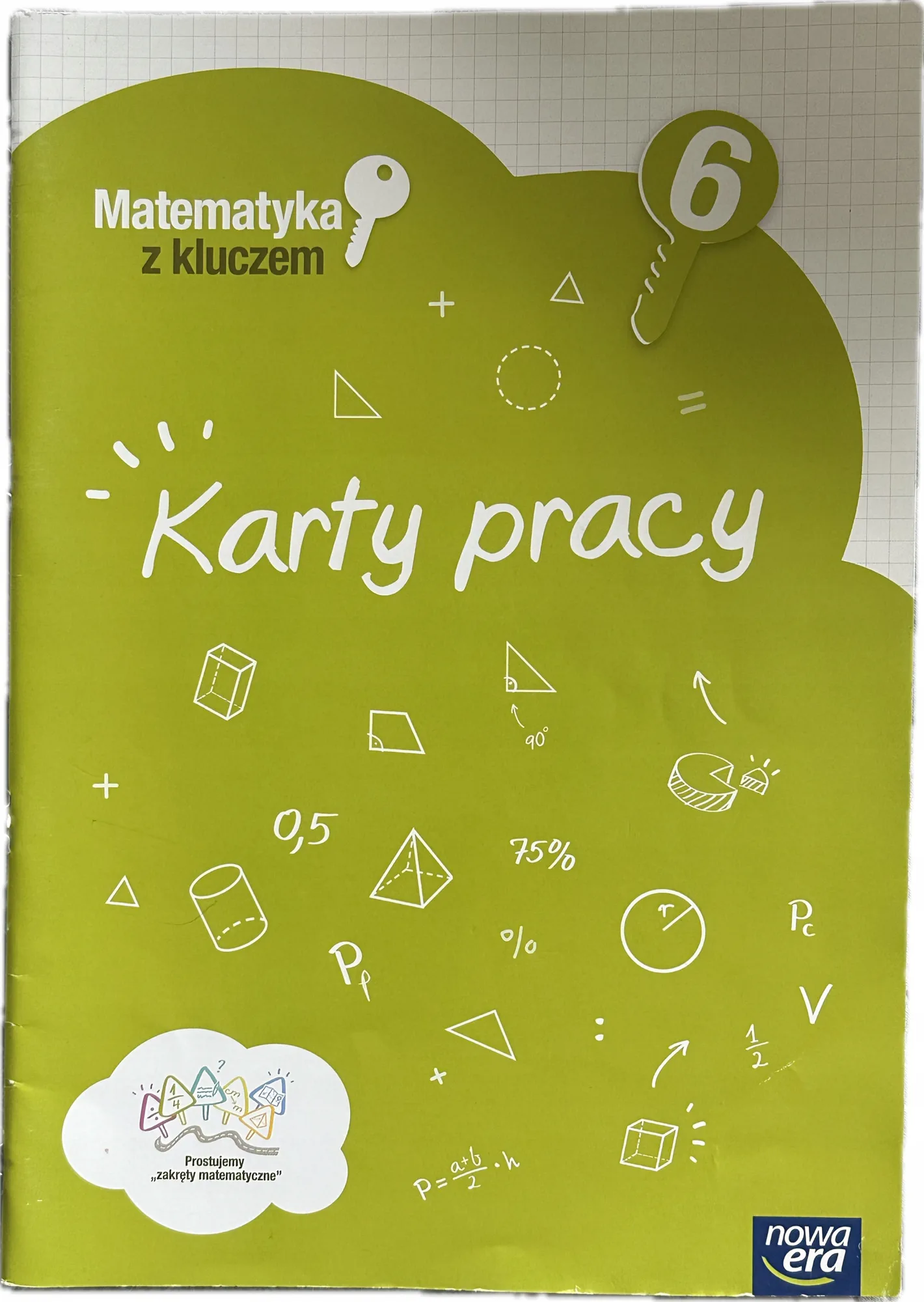 Okładka: Matematyka z kluczem klasa 6 karty pracy ksiązka nauczyciela NOWA ERA