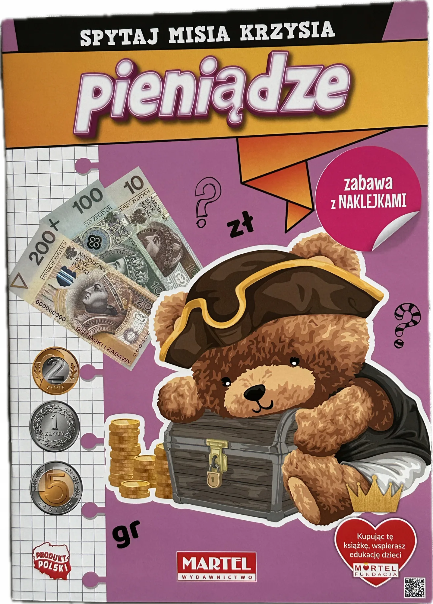 Okładka: Pieniądze zadania z treścią reszta rozmienianie pieniędzy wydawanie a4
