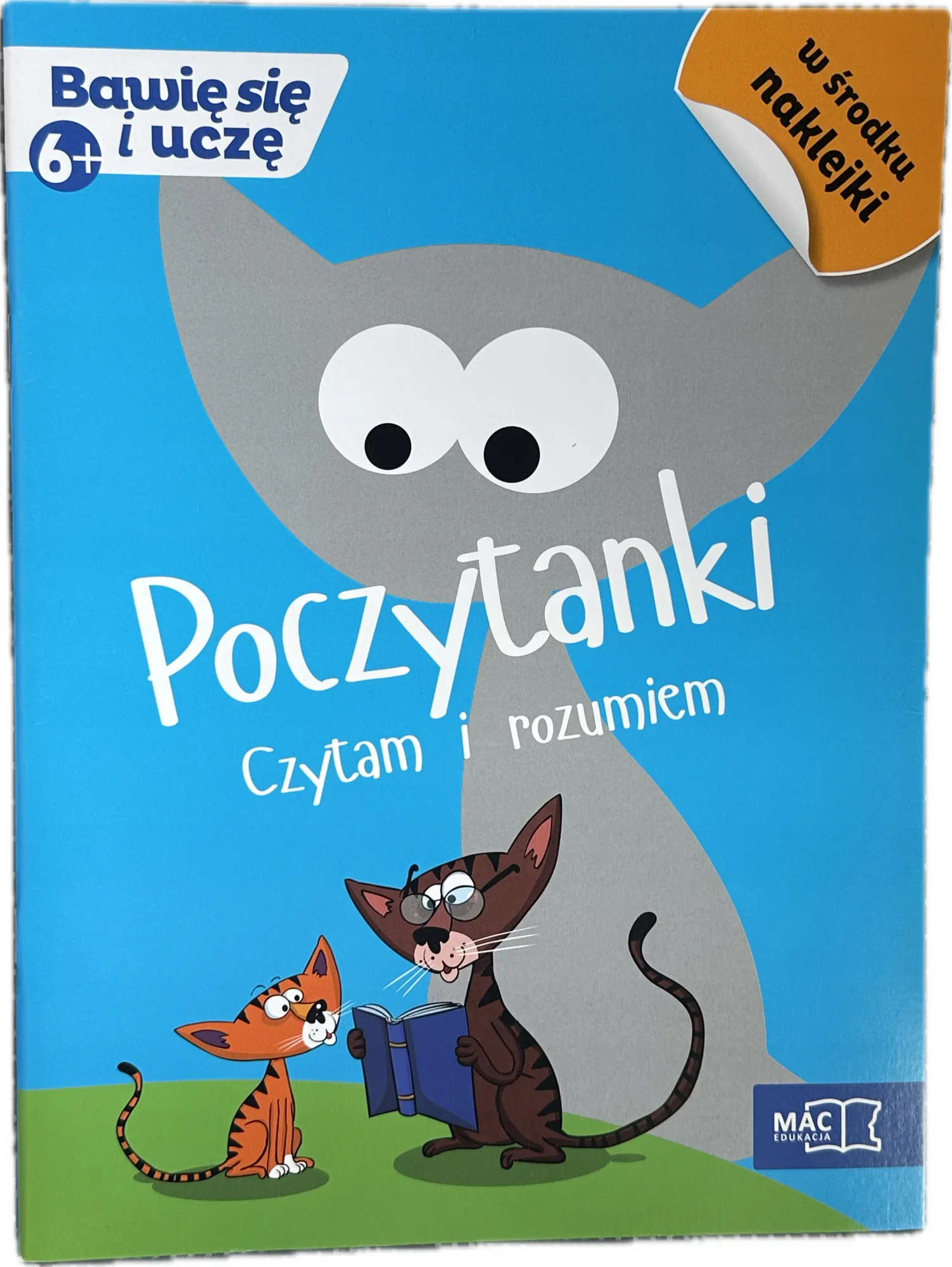 Okładka: CZYTANIE ze zrozumieniem 6+ klasa 1 ćwiczenia karty pracy Poczytanki