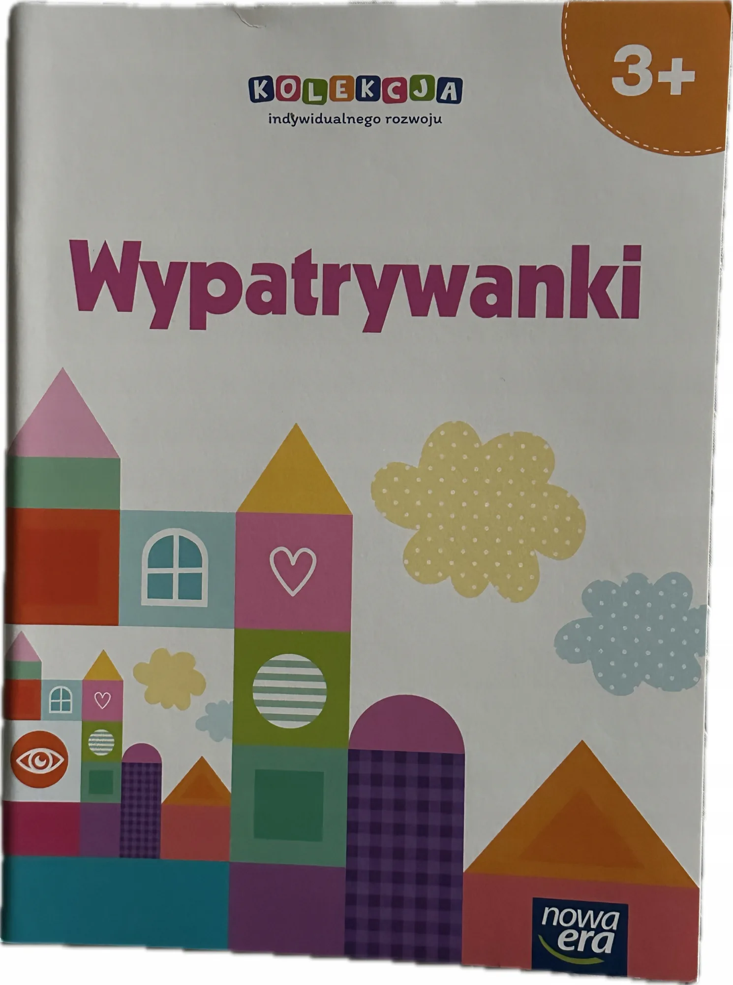 Okładka: Spostrzegawczość karty pracy ćwiczenia edukacyjne 3+ naklejki WYPATRYWANKI