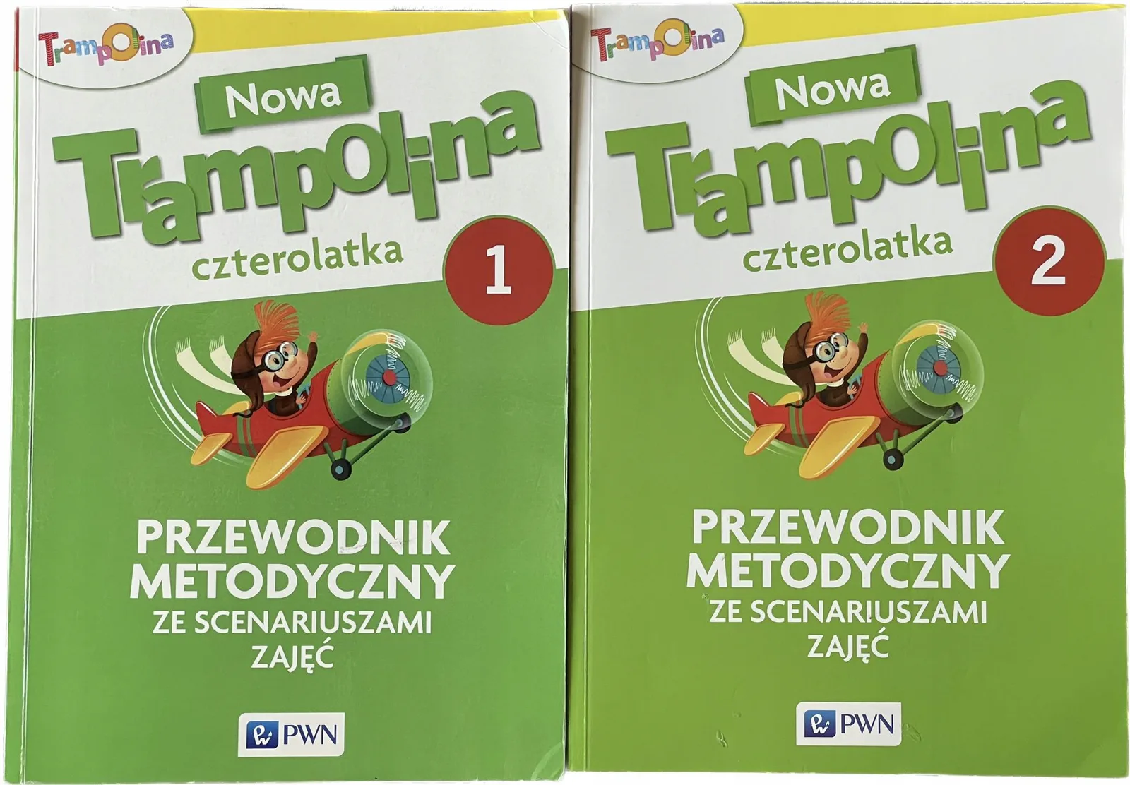Okładka: Czterolatki książka nauczyciela Nowa Trampolina przewodnik metodyczny PWN
