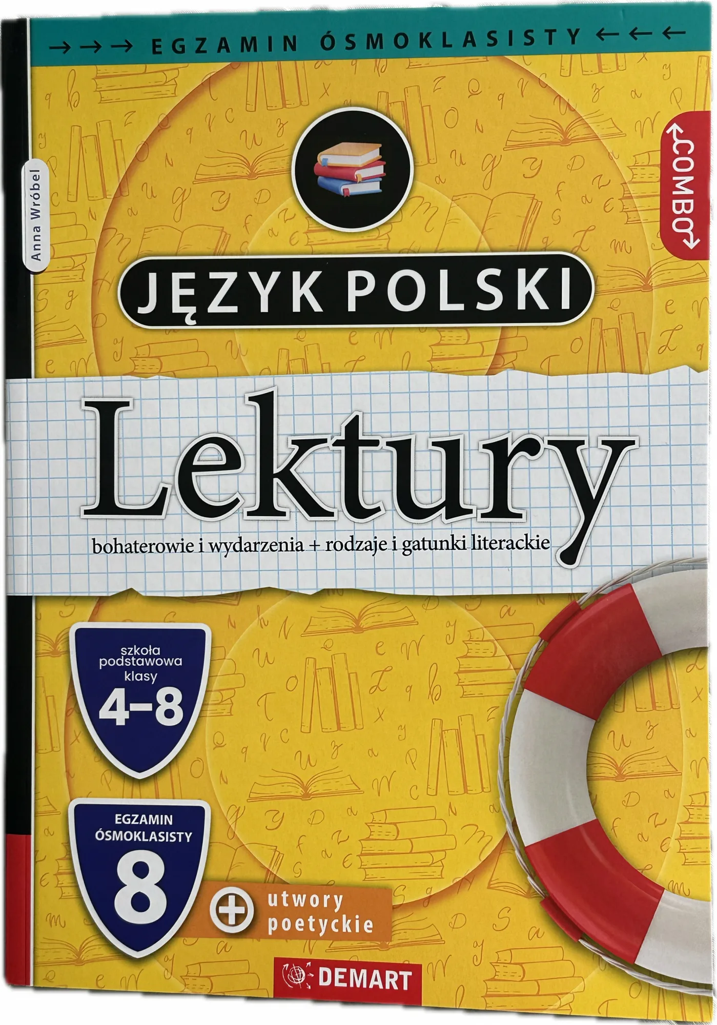 Okładka: OPRACOWANIA omówienia streszczenia lektur ściąga LEKTURY klasa 4 5 6 7 8