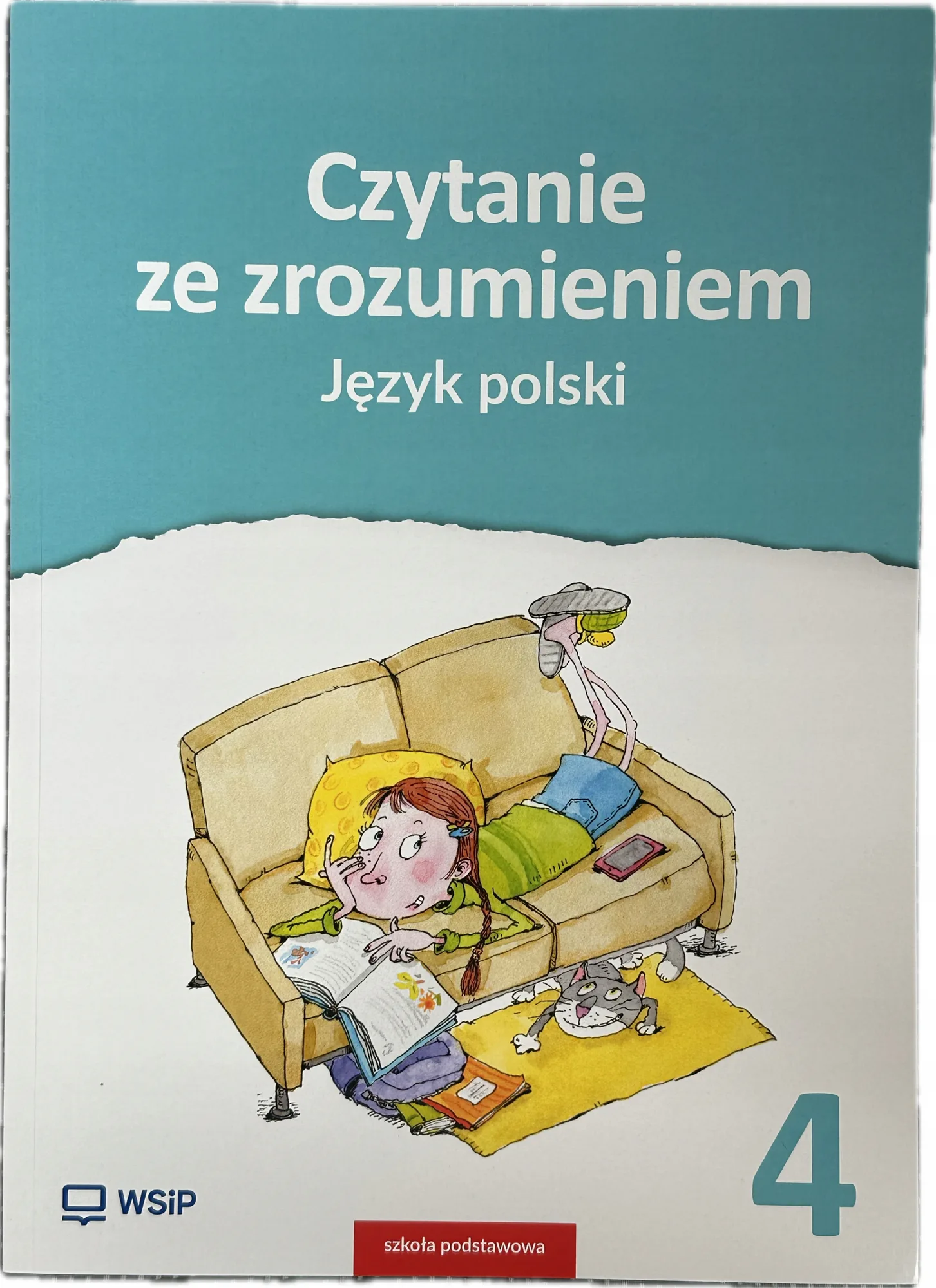 Okładka: Sprawdziany testy na CZYTANIE ze zrozumieniem klasa 4 WSIP nowa