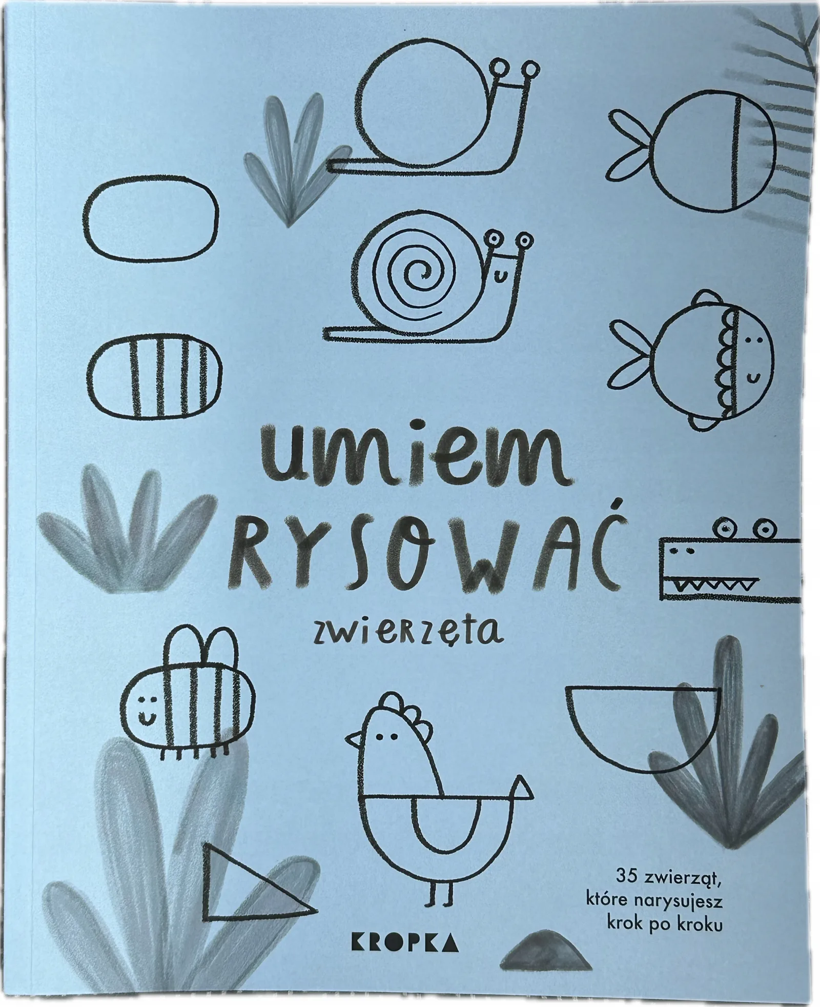 Okładka: Nauka rysowania rysunku kurs dla dzieci maluchów zwierzęta proste rysunki