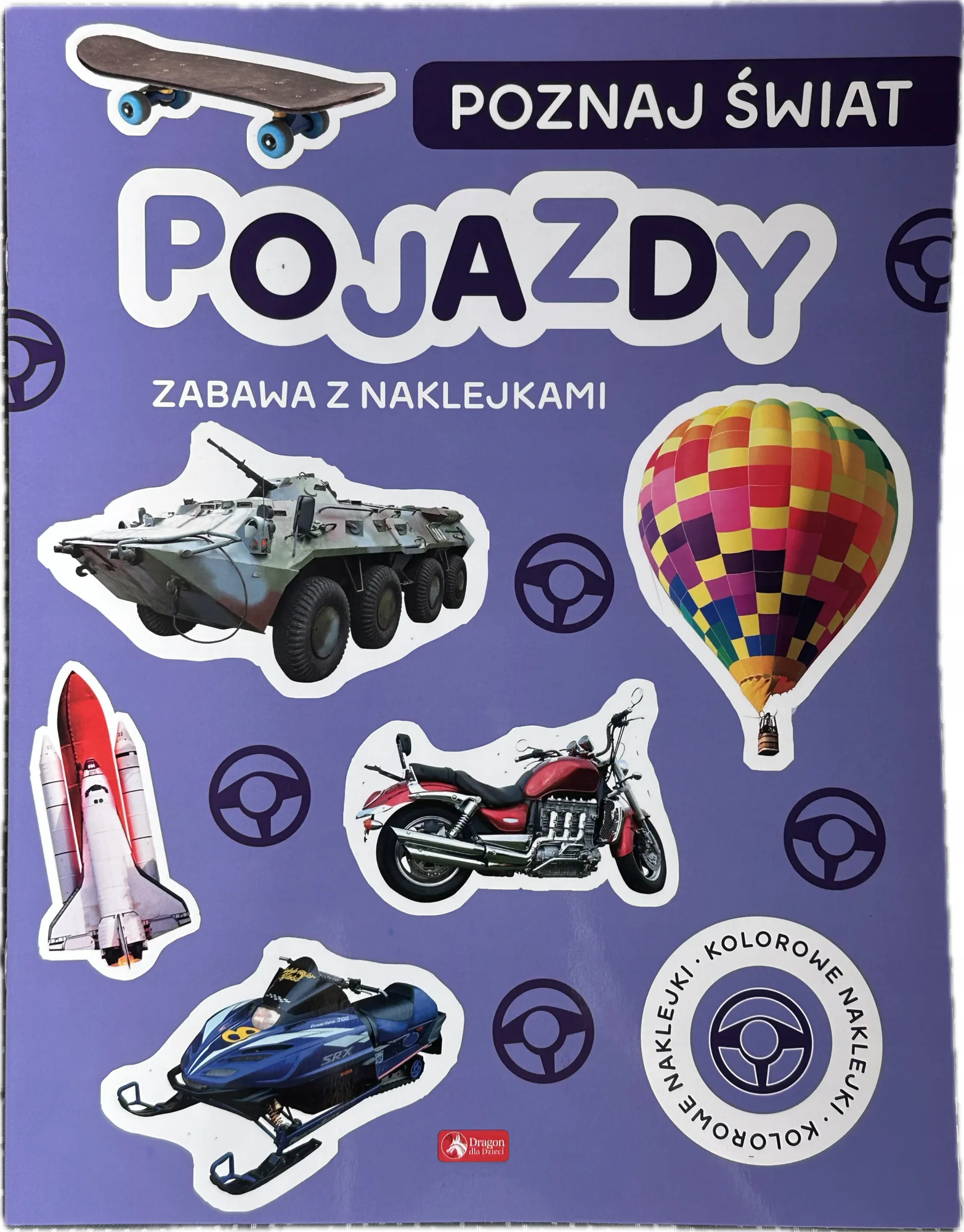 Okładka: Pojazdy specjalne na szynach budowie naklejki edukacyjna dla przedszkolaka