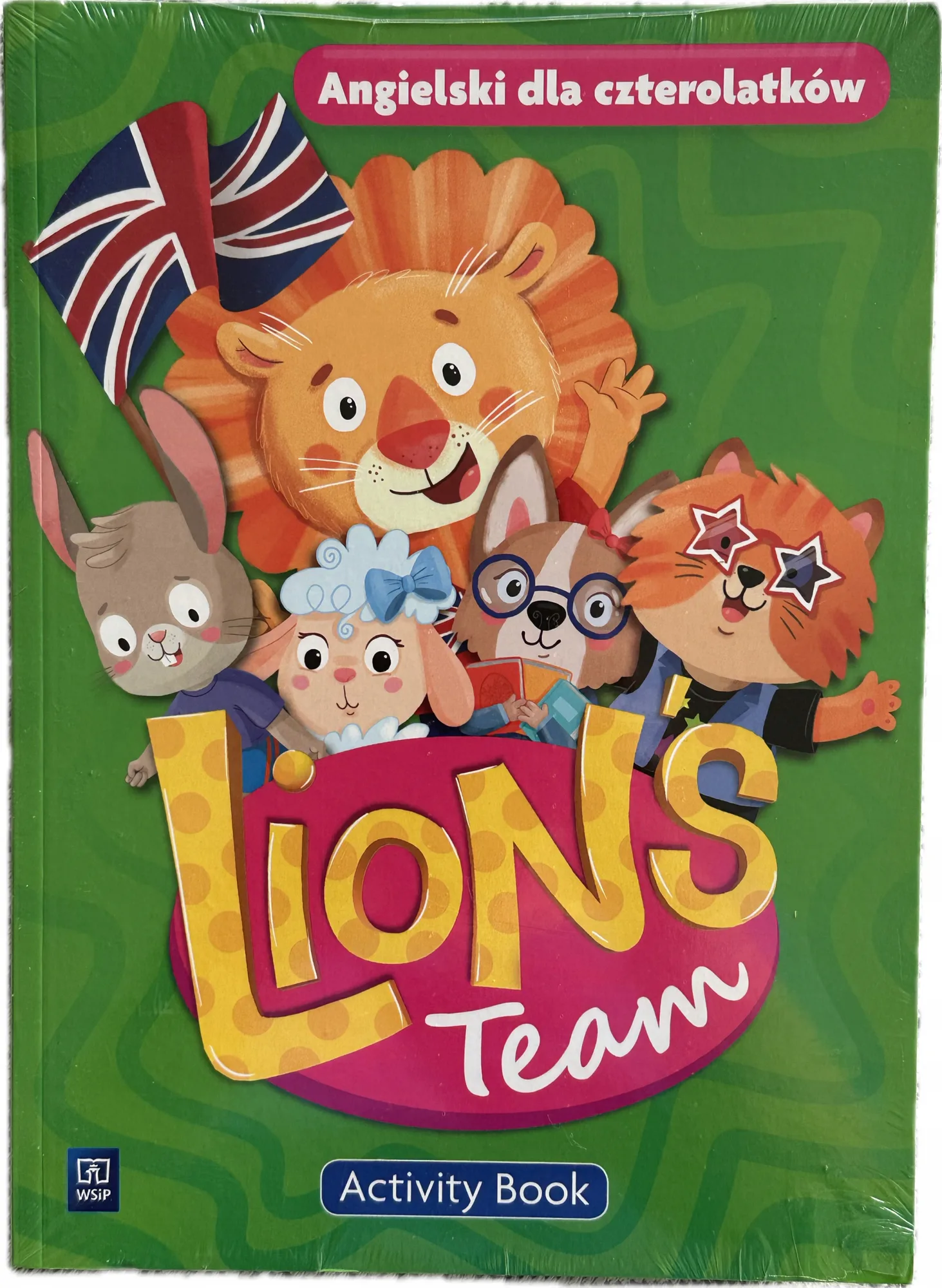 Okładka: Lion's Team Język angielski 4-latek czterolatek Activity book karty pracy