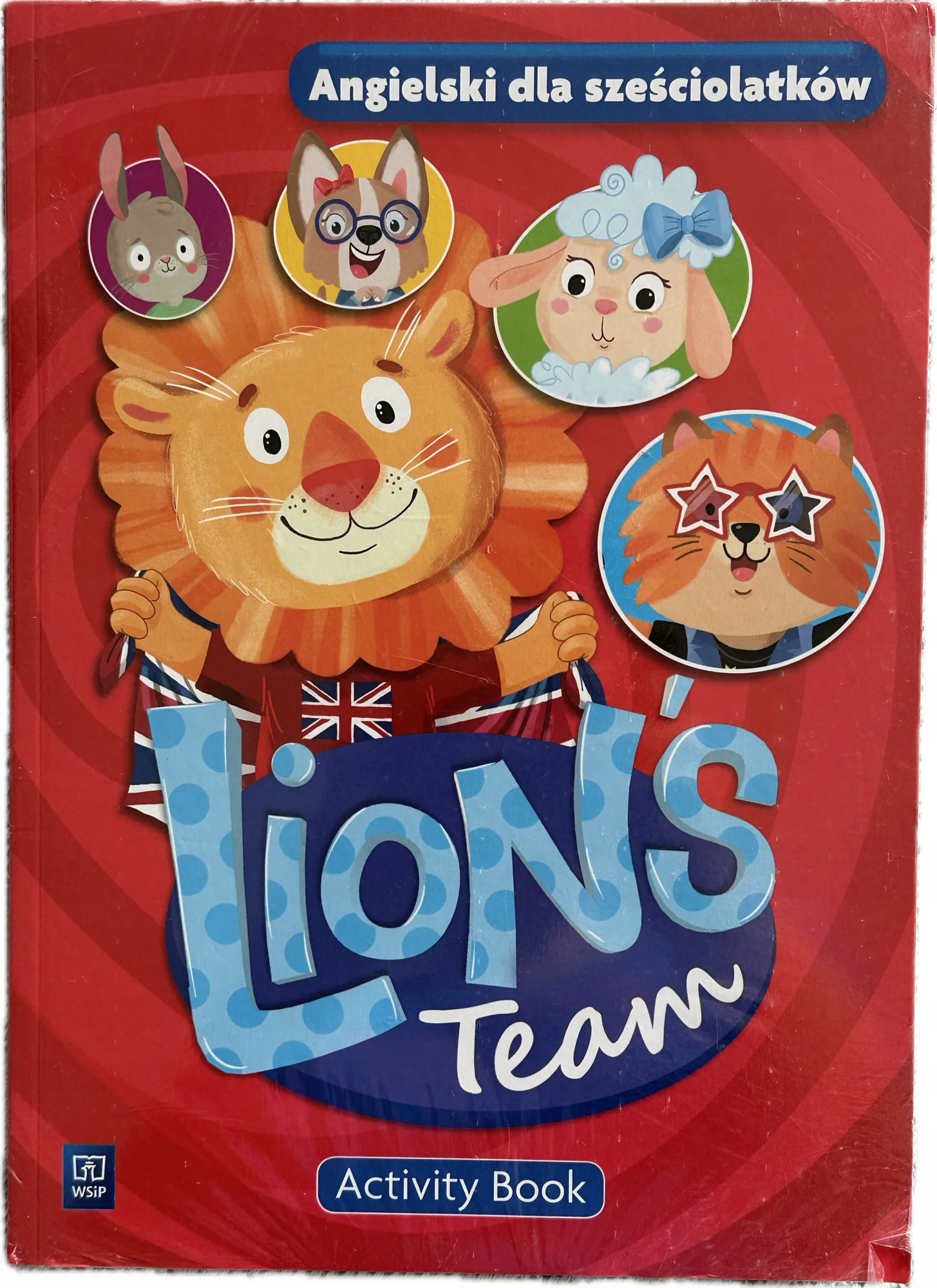 Okładka: Lion's Team Język angielski 6-latek sześciolatek Activity book karty pracy