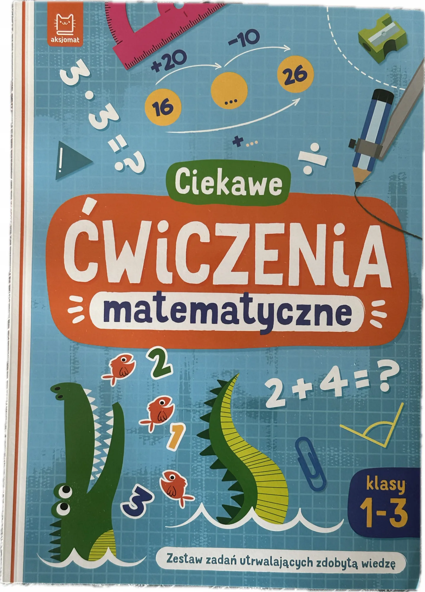 Okładka: Matematyka klasa 2 3 adania zeszyt ćwiczeń mnożenie grafy ZEGAR ODPOWIEDZI