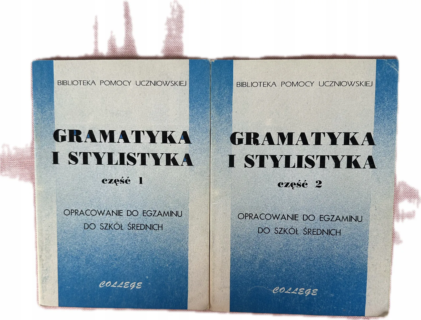 Okładka: Gramatyka i stylistyka OPRACOWANIA DO EGZAMINU DO SZKÓŁ ŚREDNICH 1 i 2
