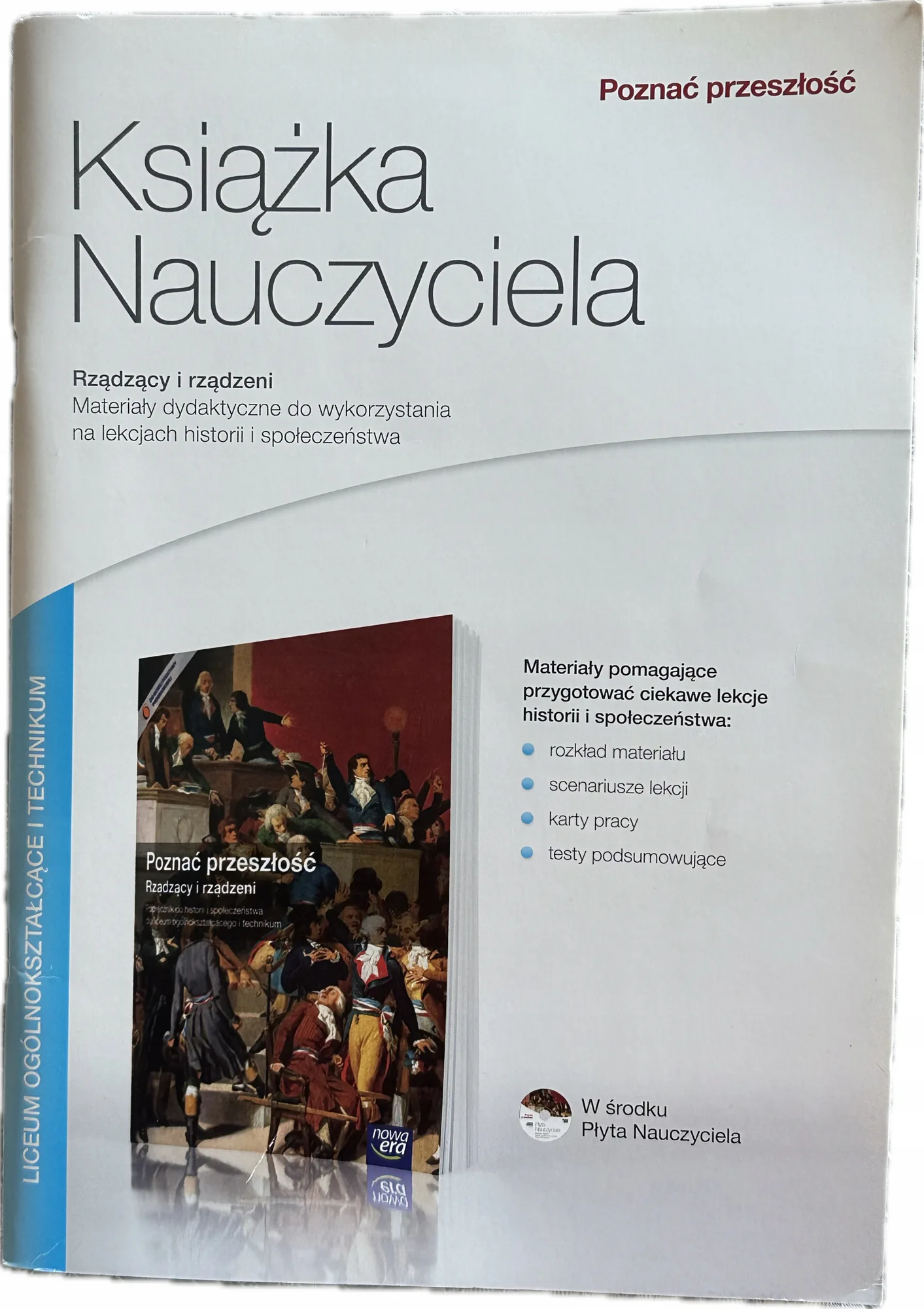 Okładka: POZNAĆ PRZESZŁOŚĆ sprawdziany TESTY historia liceum Rządzący i rządzeni