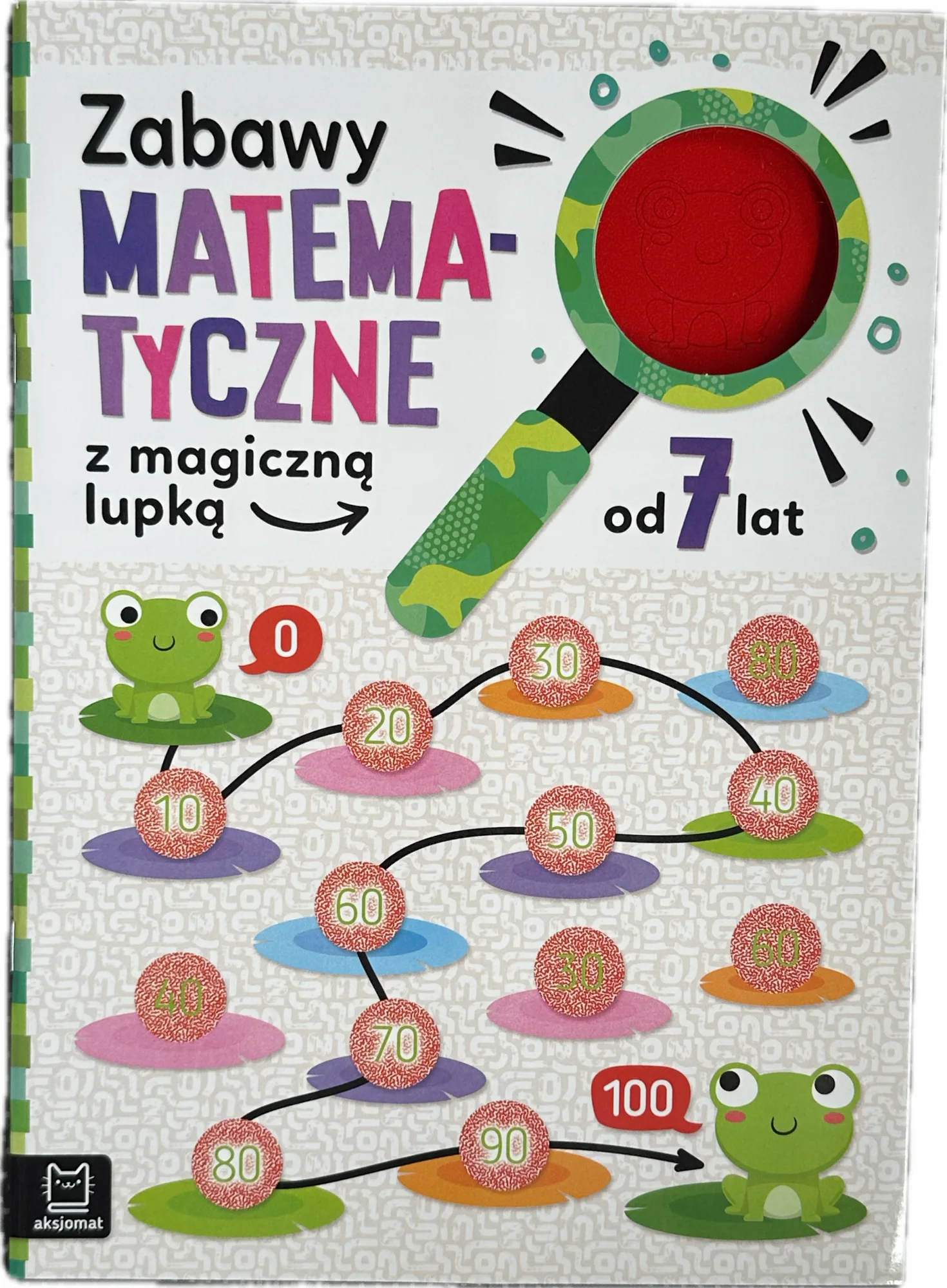 Okładka: MATEMATYKA z lupką klasa 1 2 zdania ćwiczenia karty pracy 7 8 lat