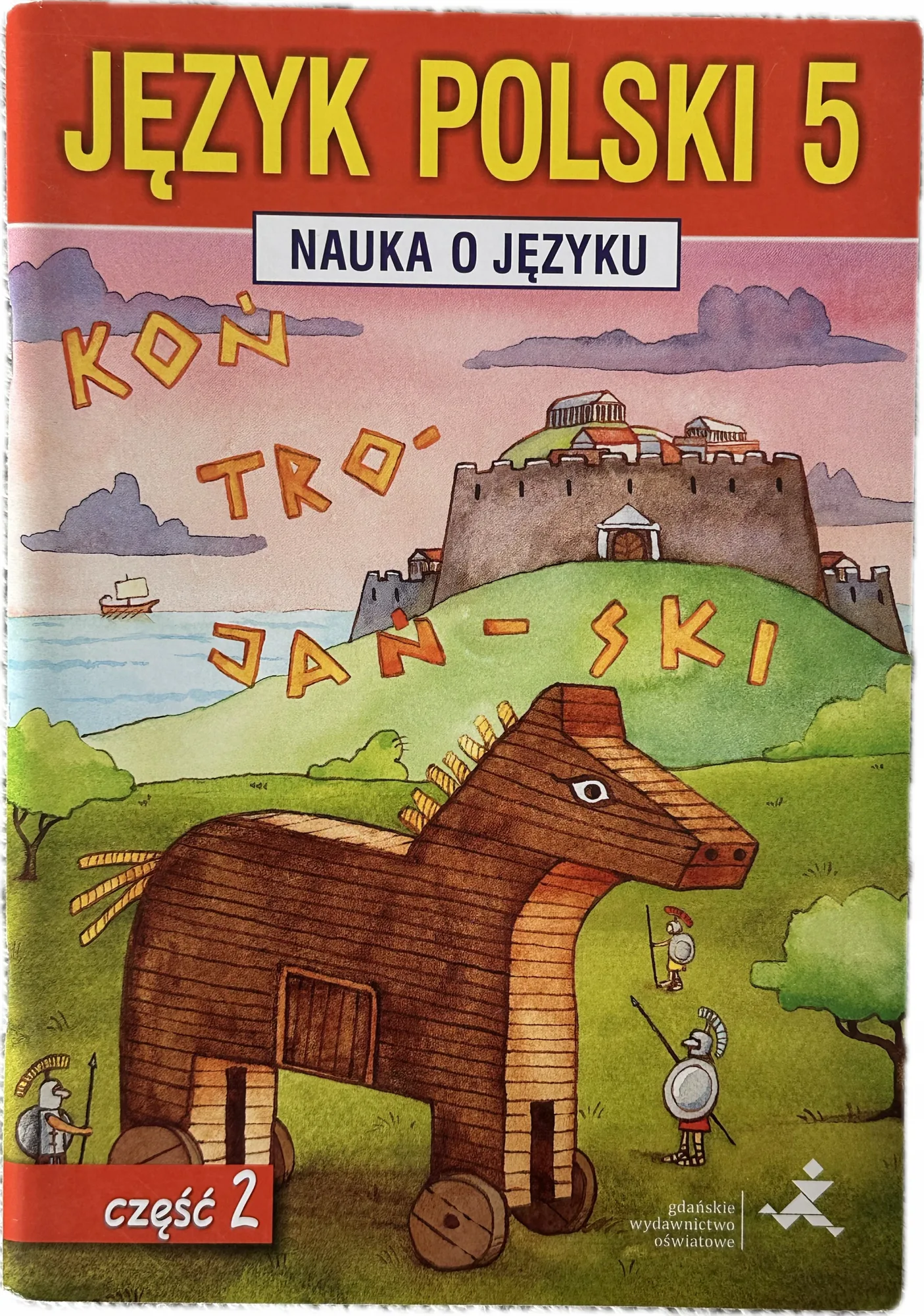 Okładka: Język polski klasa 5 część 2 nauka o języku ćwiczenia zeszyt ćwiczeń GWO