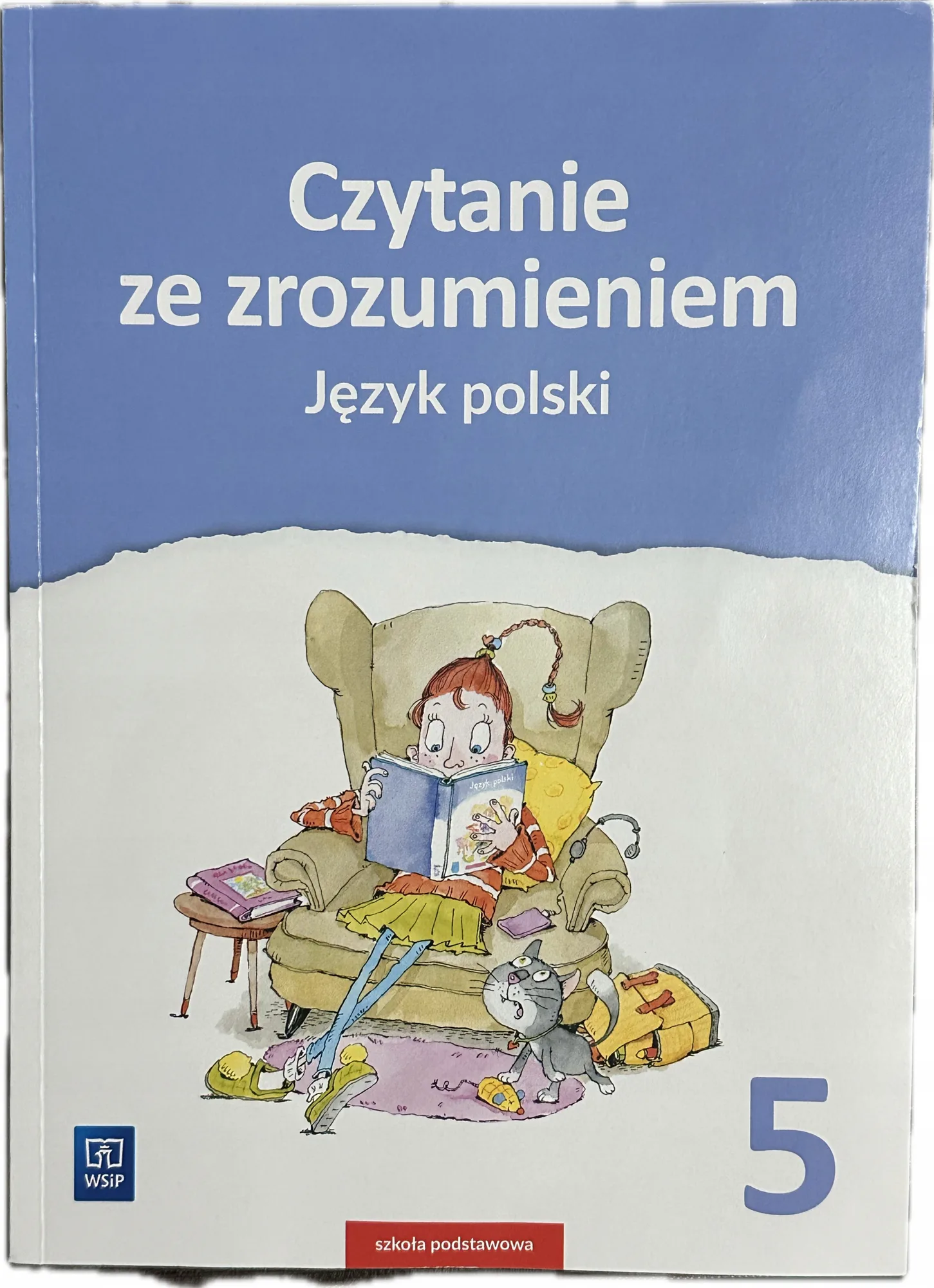 Okładka: Sprawdziany testy na CZYTANIE ze zrozumieniem klasa 5 WSIP nowa