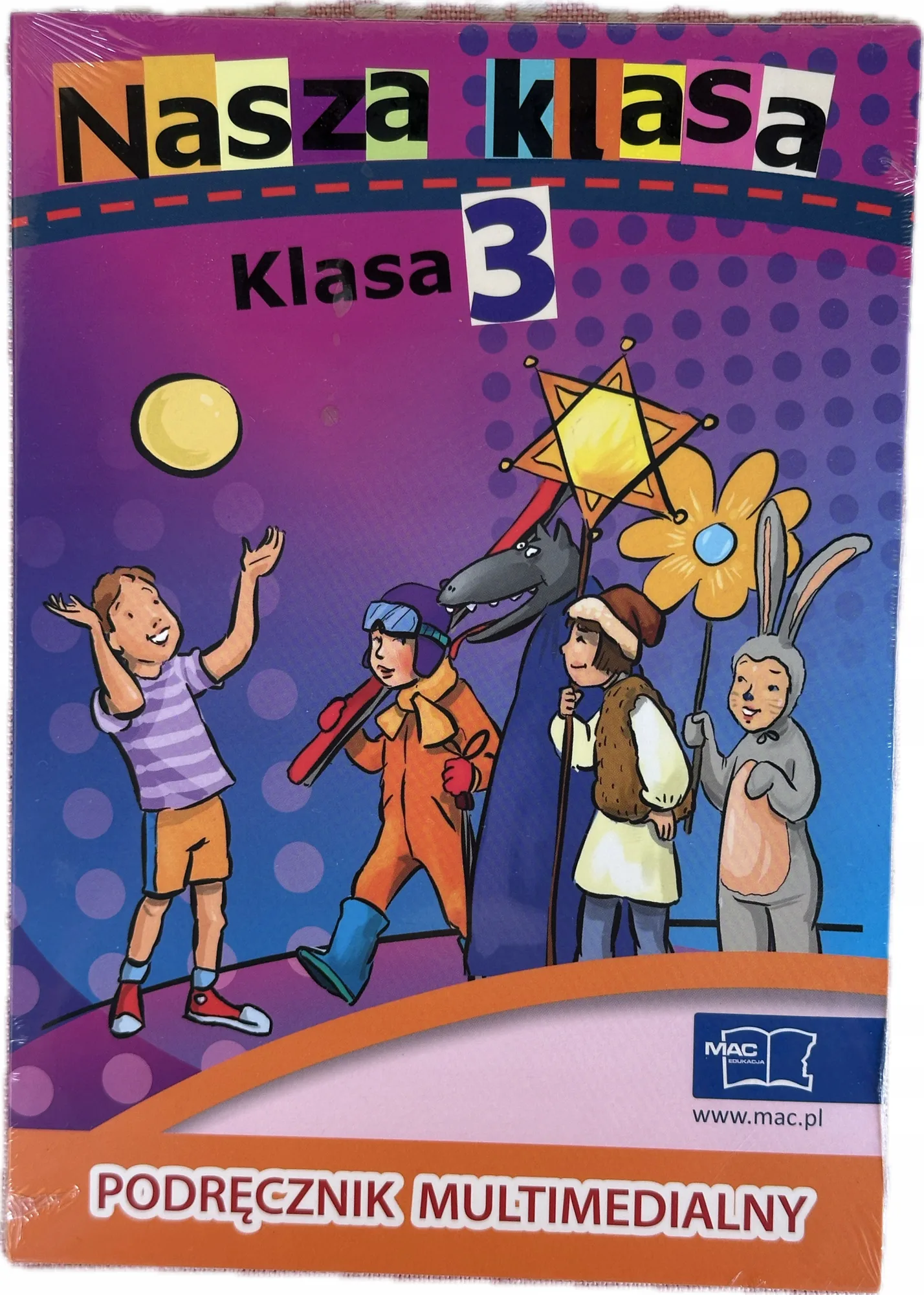 Okładka: Nasza klasa klasa 3 MAC podręcznik multimedialny płyta gry zagadki ćwiczeni