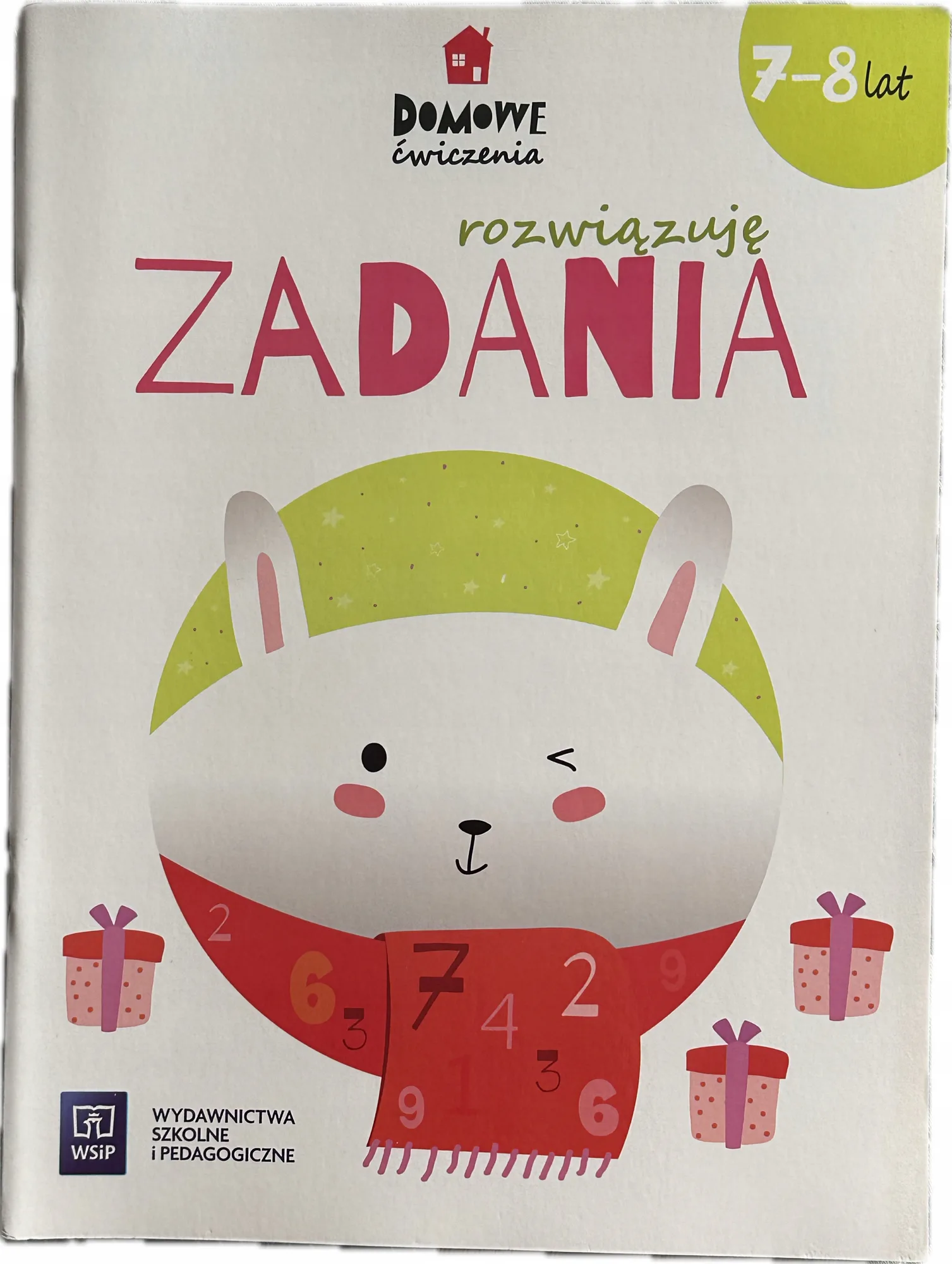 Okładka: MATEMATYKA zadania z treścią zbiór zadań klasa 1 2 ćwiczenia WSIP 7 8 LAT