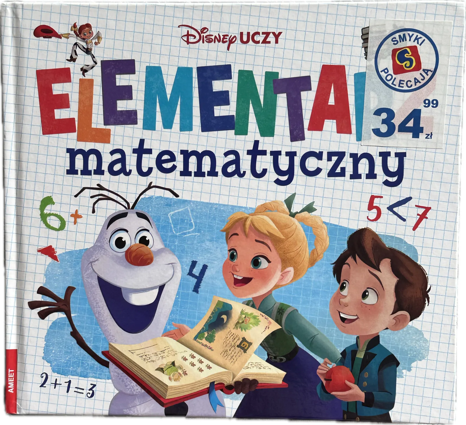 Okładka: Matematyka 6 7 lat zerówka klasa 1 elementarz matematyczny DISNEY UCZY