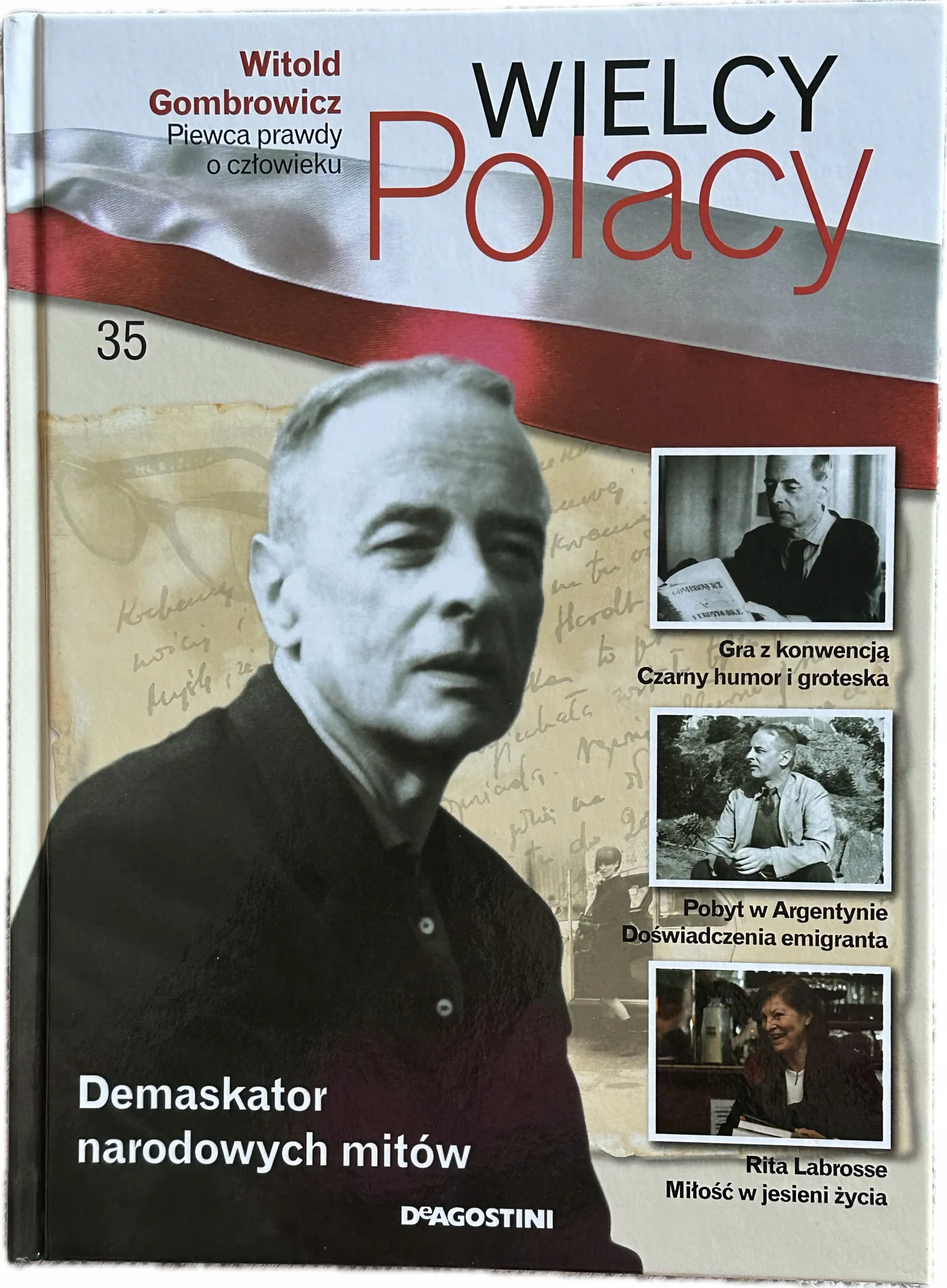 Okładka: WIELCY POLACY Witold Gombrowicz piewca prawdy o człowieku album