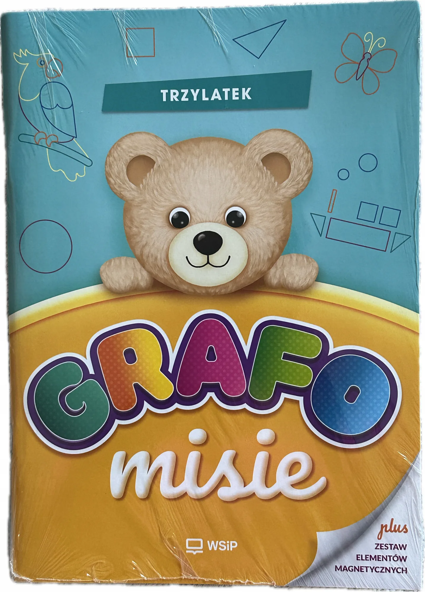Okładka: Grafomisie edukacyjna ćwiczenia karty pracy 3-latka TRZYLATEK WSIP