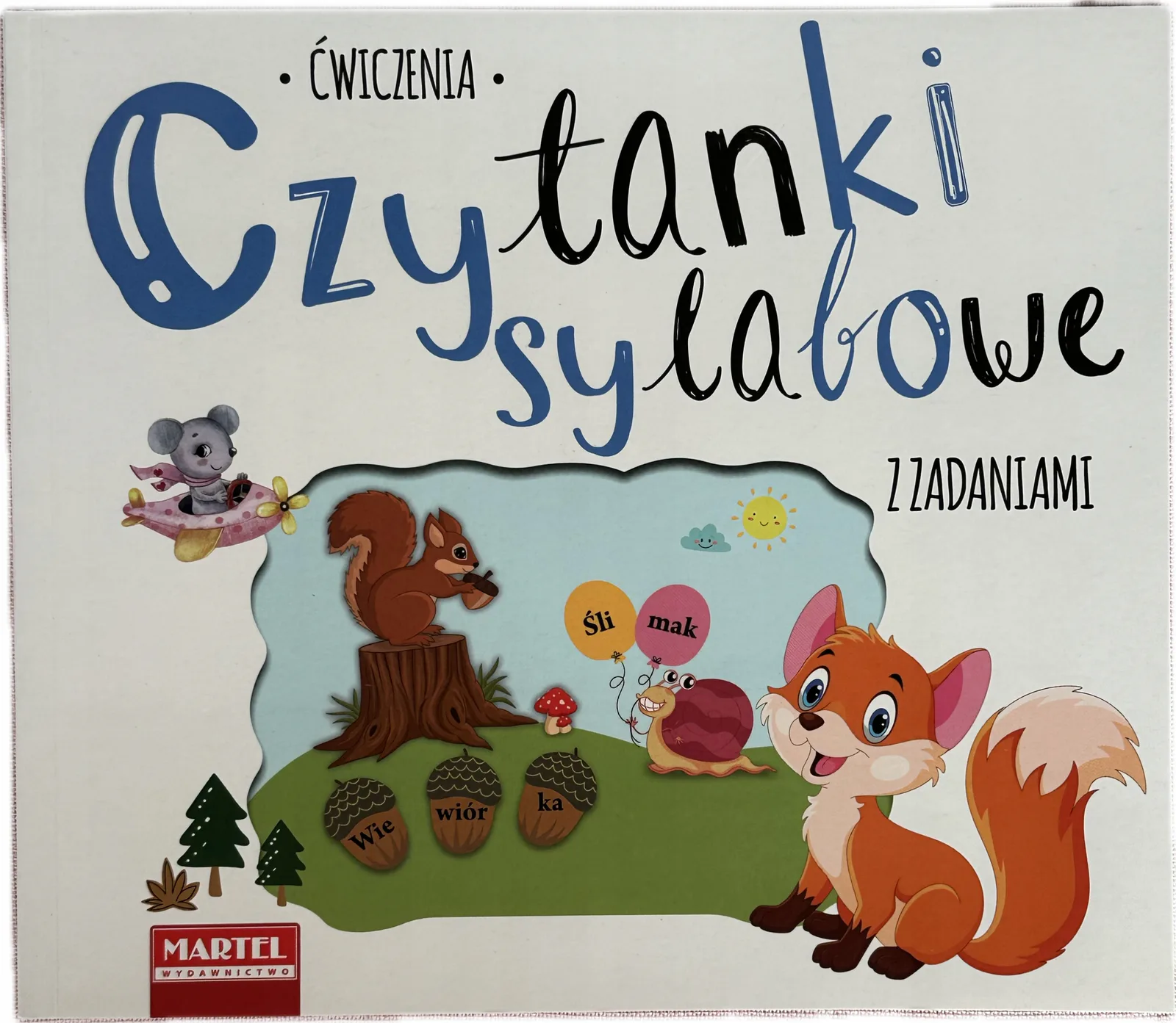 Okładka: Czytanki sylabowe z zadaniami ćwiczenia zerówka sześciolatek 6 7 lat
