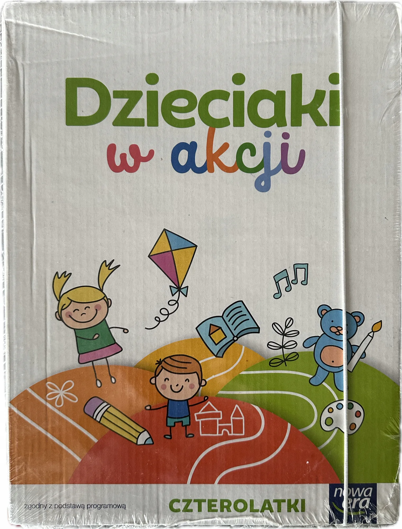 Okładka: Dzieciaki w akcji czterolatek 4-latek pakiet komplet box zestaw karty pracy