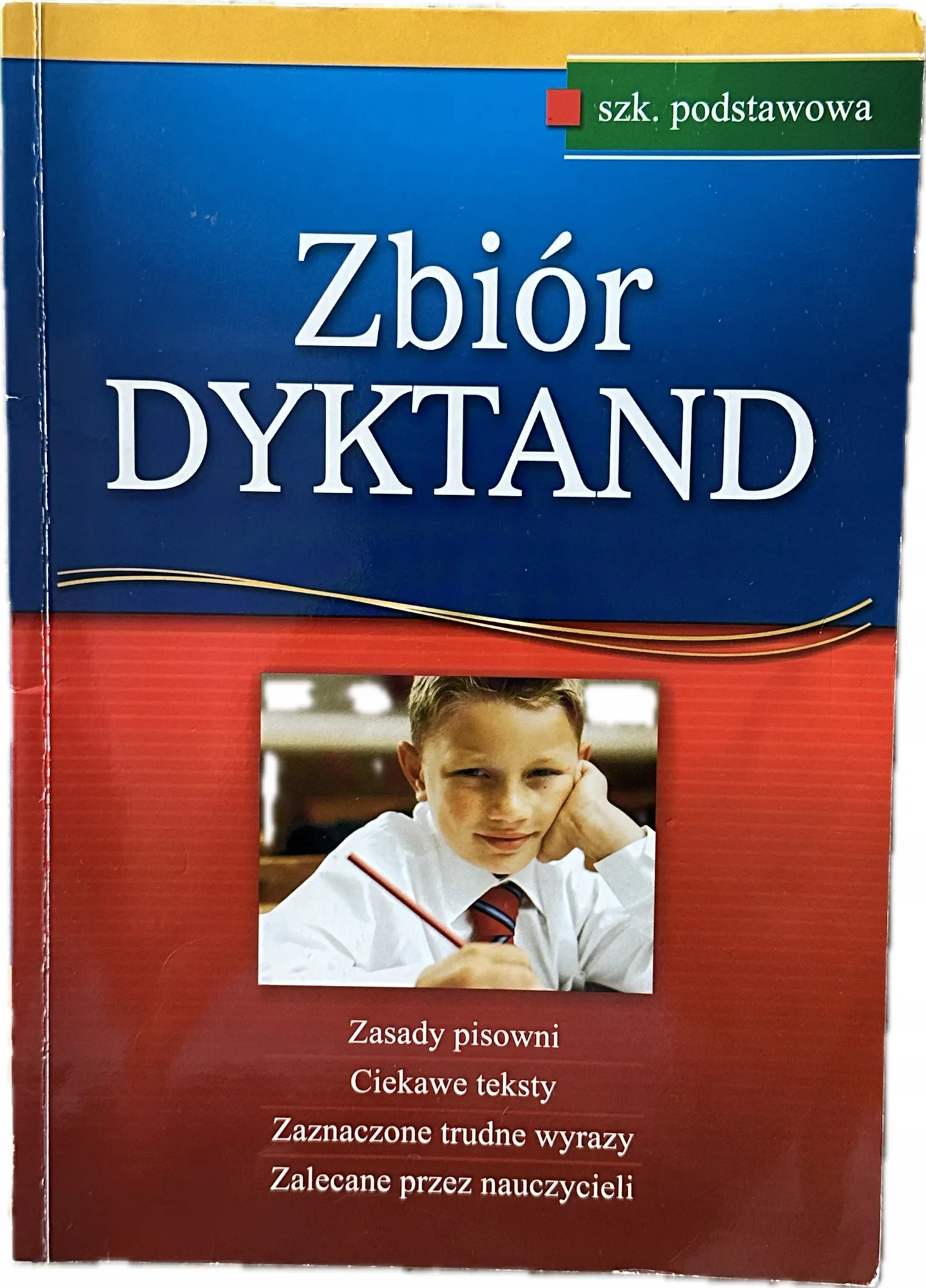 Okładka: dyktanda ortografia szkoła podstawowa klasa 4 5 6 zbiór dyktand zasady ort