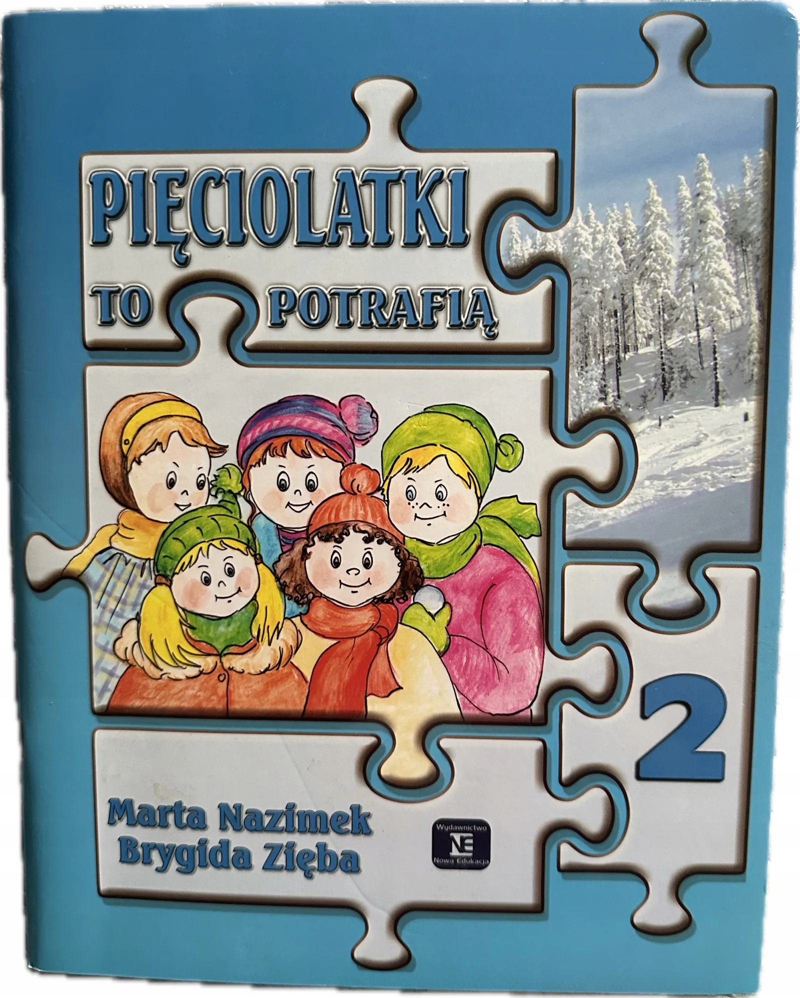 Okładka: książeczka edukacyjna 5+ łamigłówki ćwiczenia pięciolatki to potrafią a4