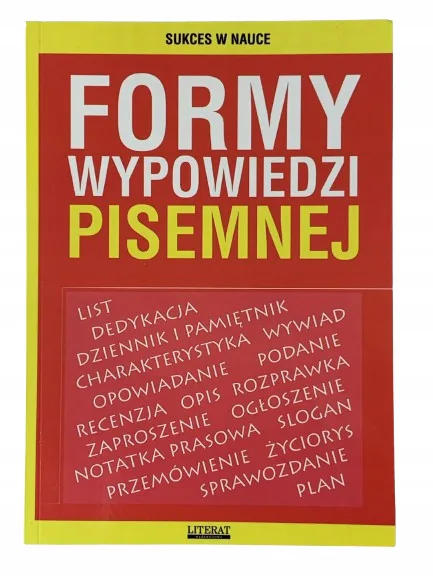 Okładka: WYPRACOWANIA KLASA 4 5 6 7 8 SZTUKA PISANIA FORMY WYPOWIEDZI PISEMNEJ