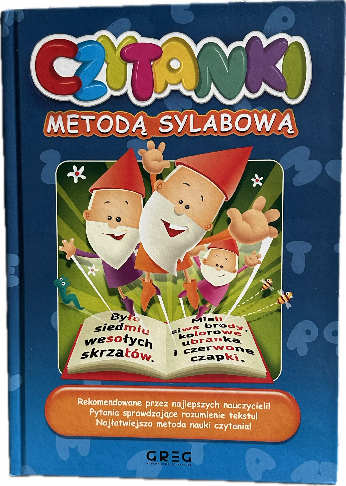Okładka: Czytanki metoda sylabowa nauka czytania sylabami kolorowy druk A4 twarda