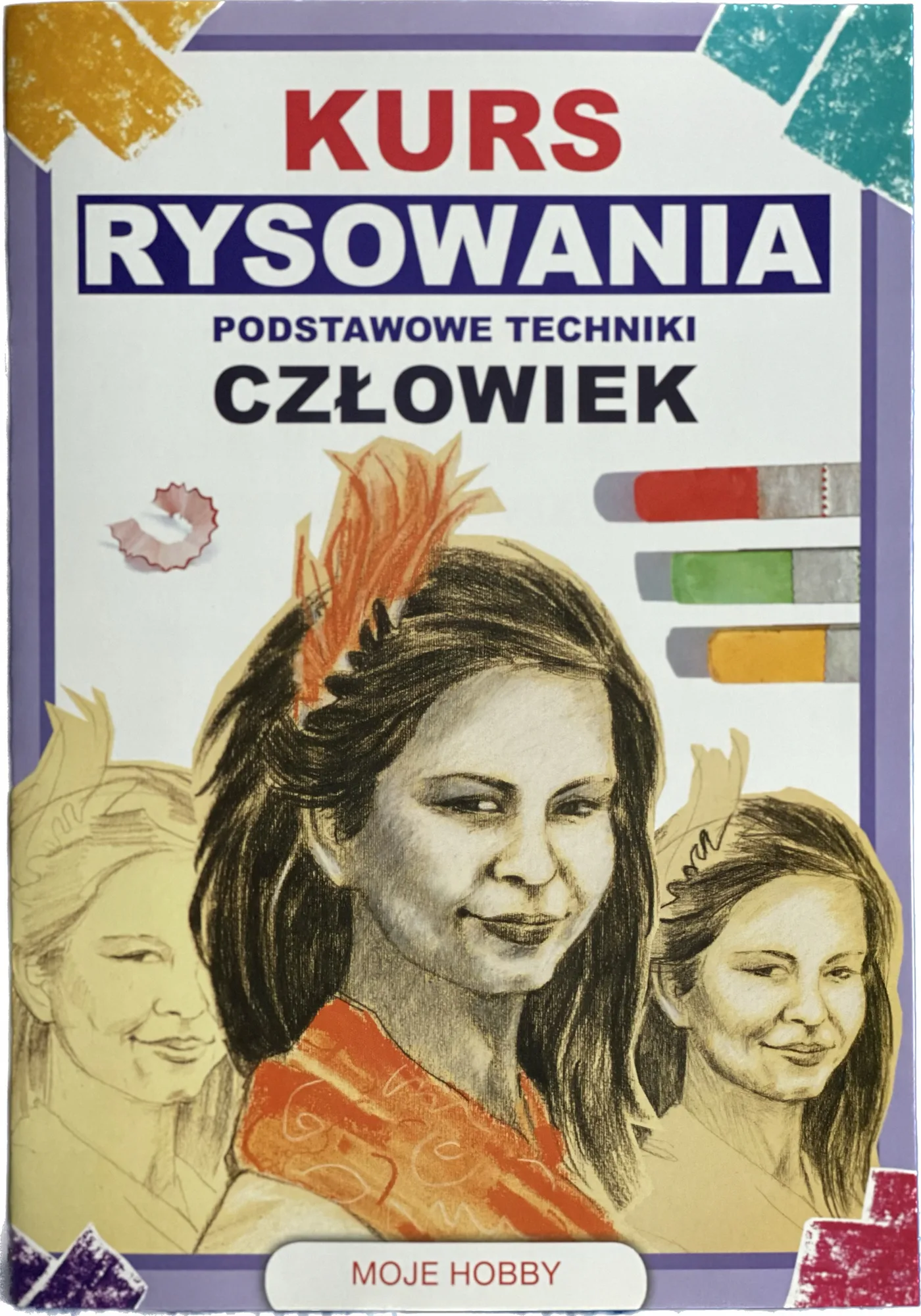 Okładka: Plastyka NAUKA RYSUNKU KURS RYSOWANIA ludzie twarz