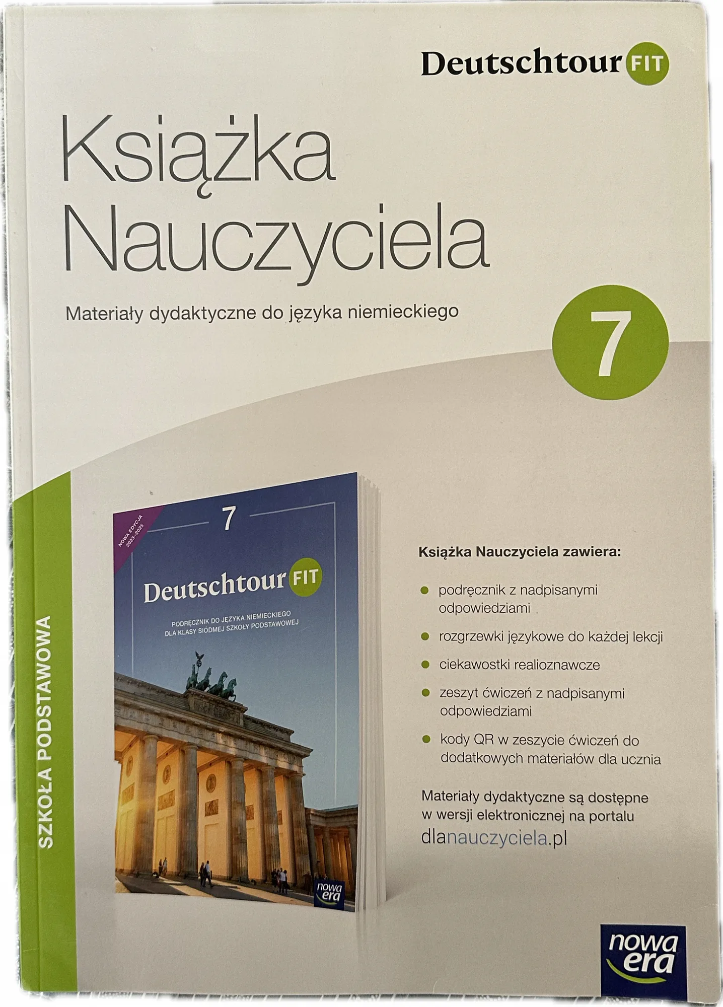 Okładka: Deutschtour fit klasa 7 ksiązka nauczyciela NOWA ERA wydanie 2023
