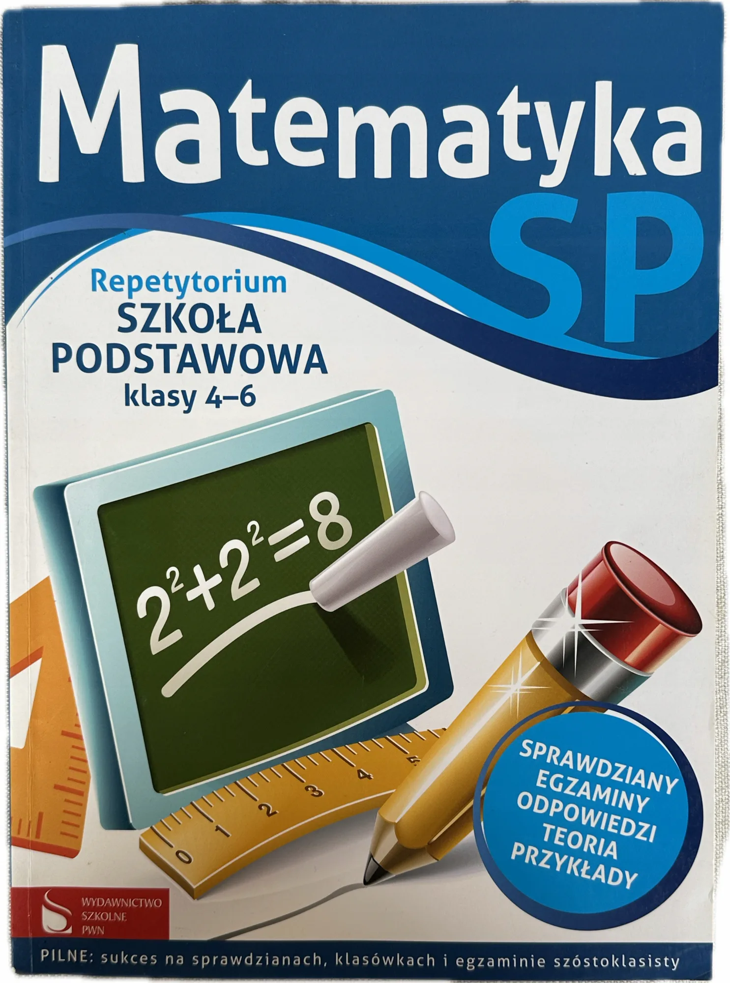 Okładka: Matematyka klasa 4 5 6 sprawdziany z odp egzamin TESTY REPETYTORIUM