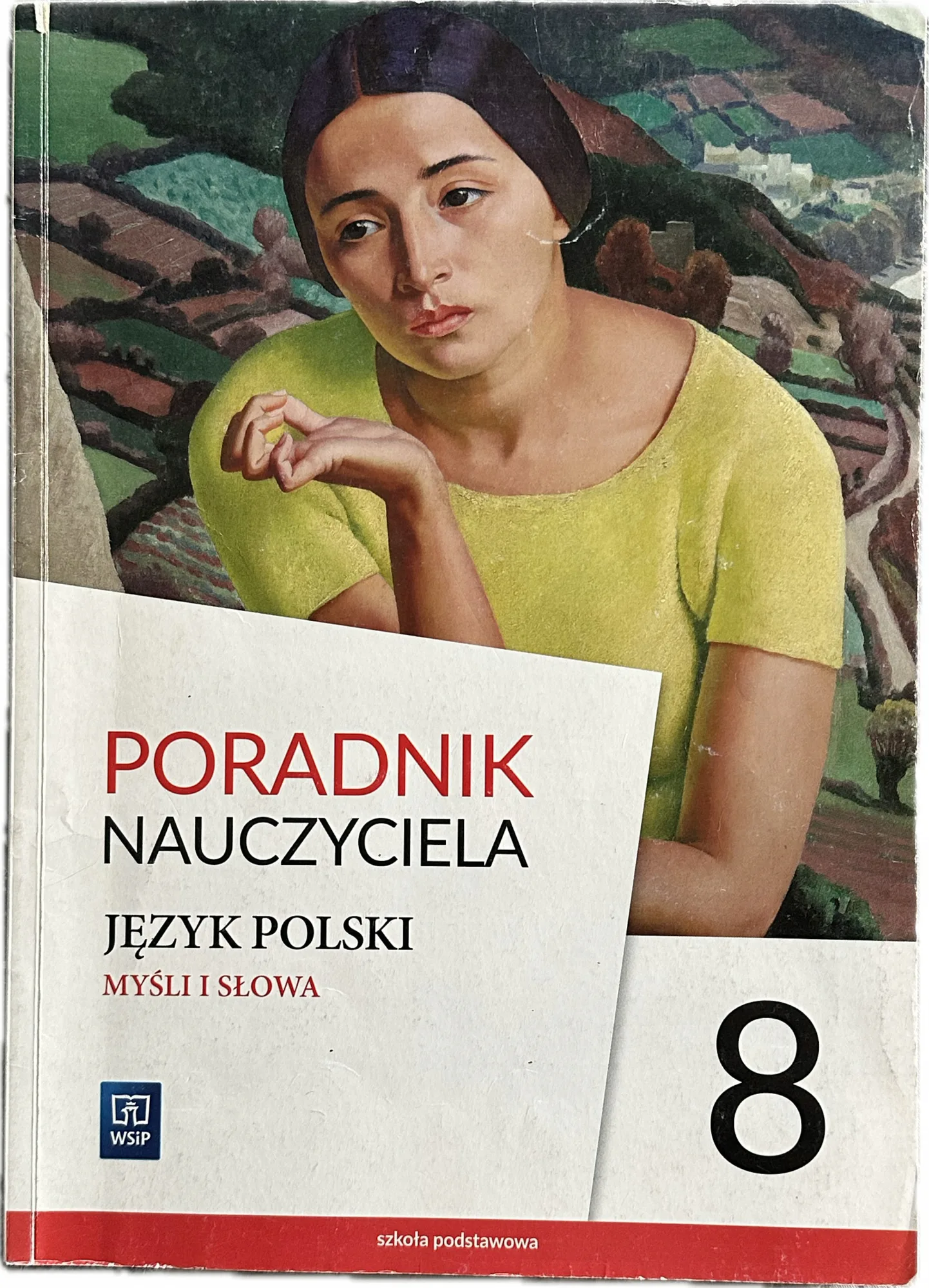 Okładka: Myśli i słowa KLASA 8 ksiązka poradnik nauczyciela WSIP język polski