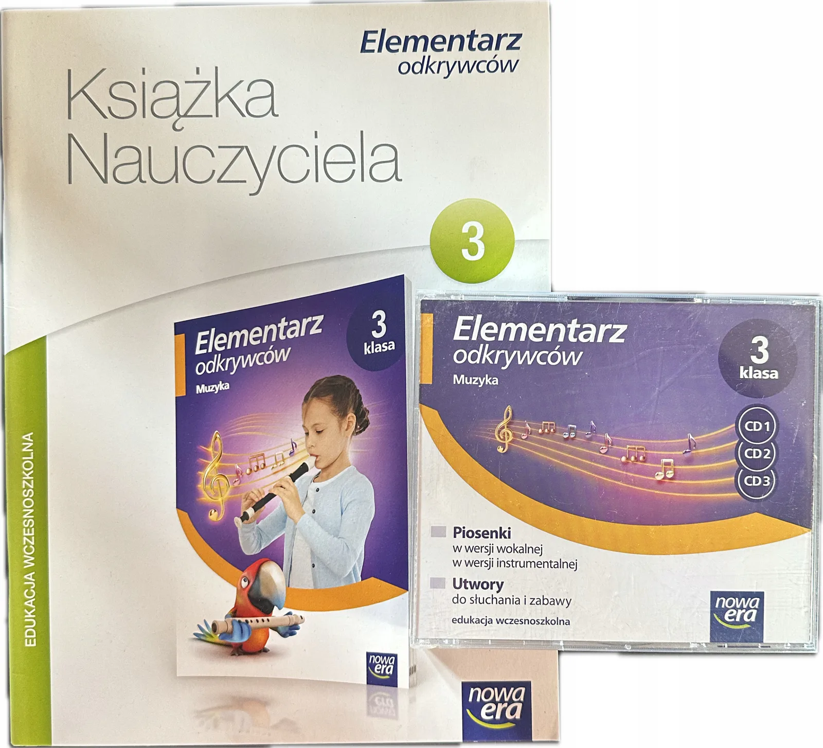 Okładka: Elementarz odkrywców KLASA 3 MUZYKA płyty nauczyciela KN KSIĄZKA