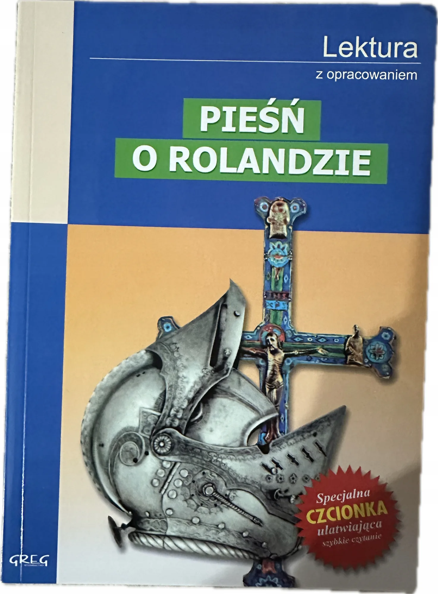 Okładka: PIEŚŃ O ROLANDZIE lektura z opracowaniem
