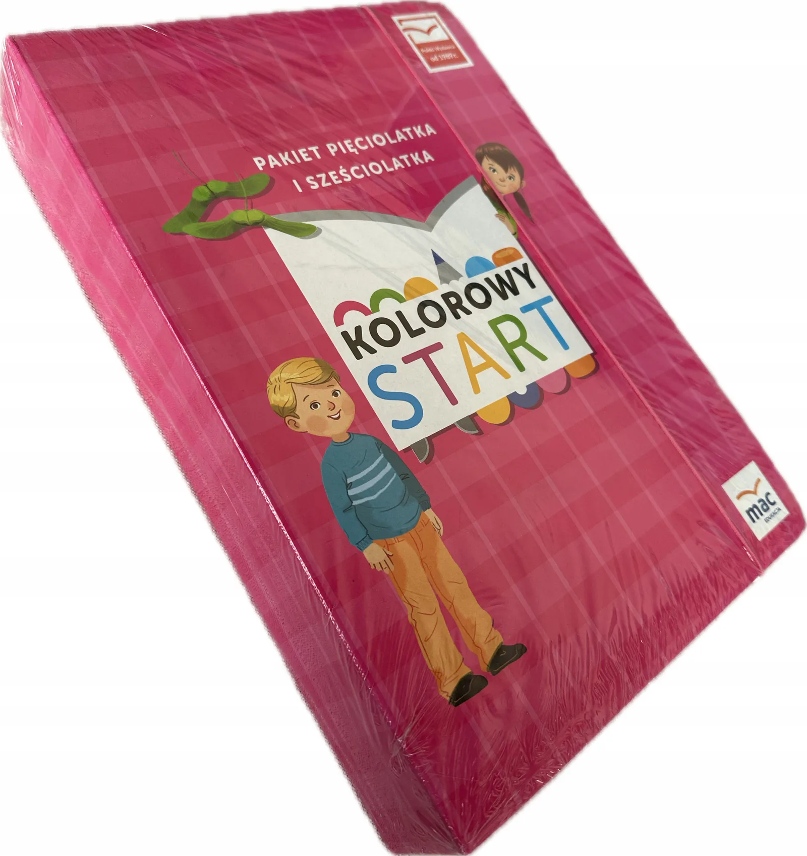 Okładka: Kolorowy start 5 6 latek pakiet komplet box edukacyjny sześciolatek MAC