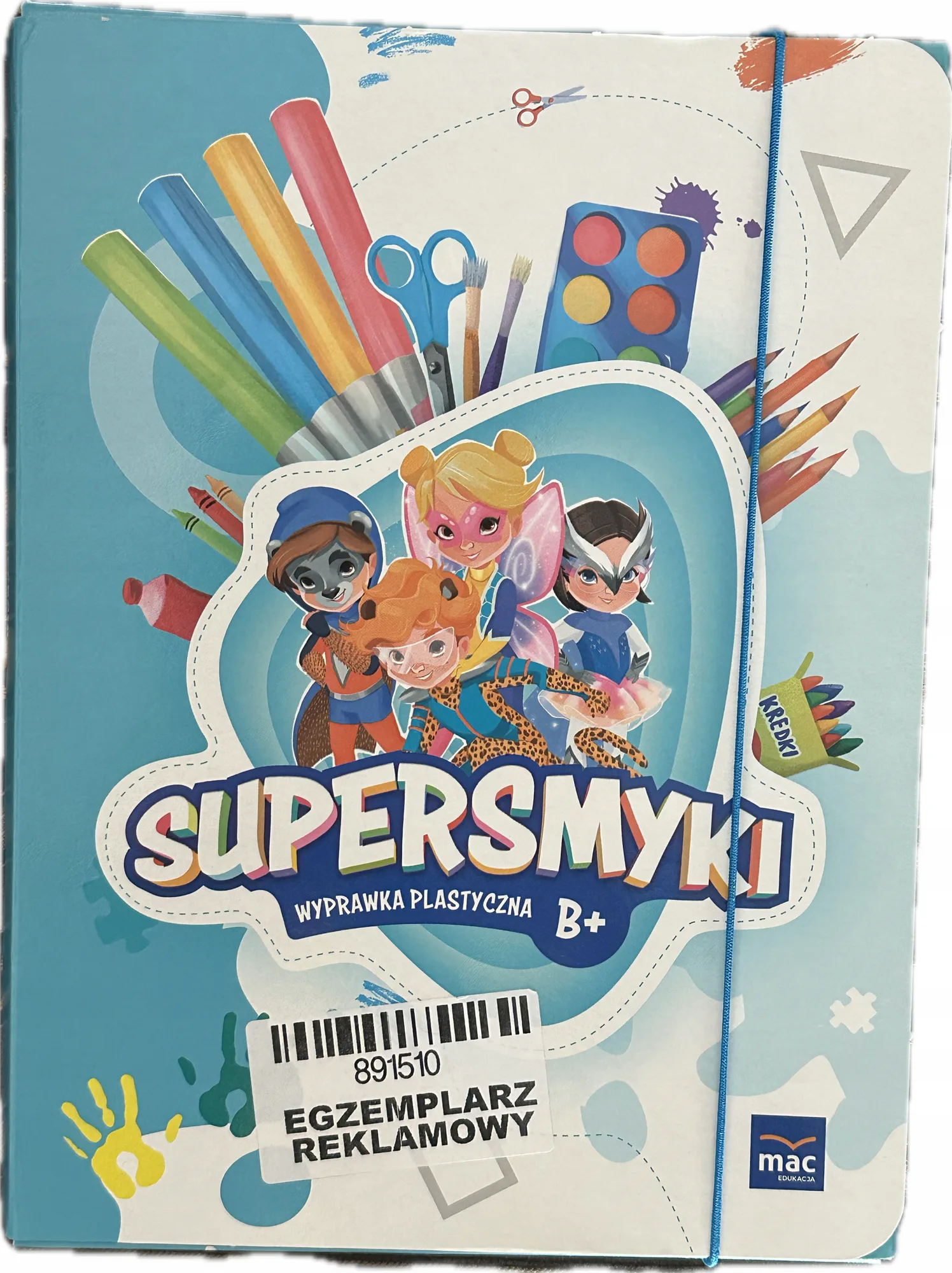 Okładka: SUPERSMYKI POZIOM B+ wyprawka plastyczna MAC