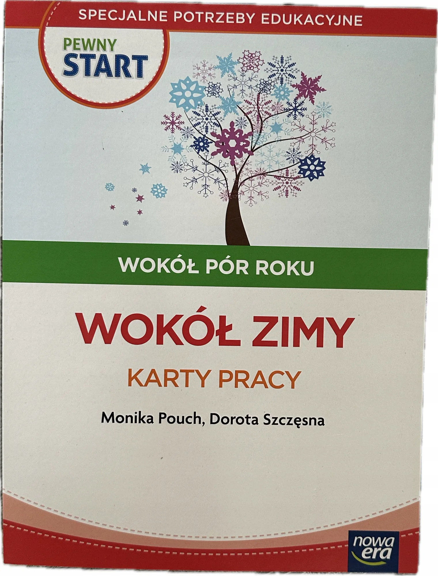 Okładka: Pewny start Wokół pór roku wokół zimy karty pracy specjalne potrzeby eduk