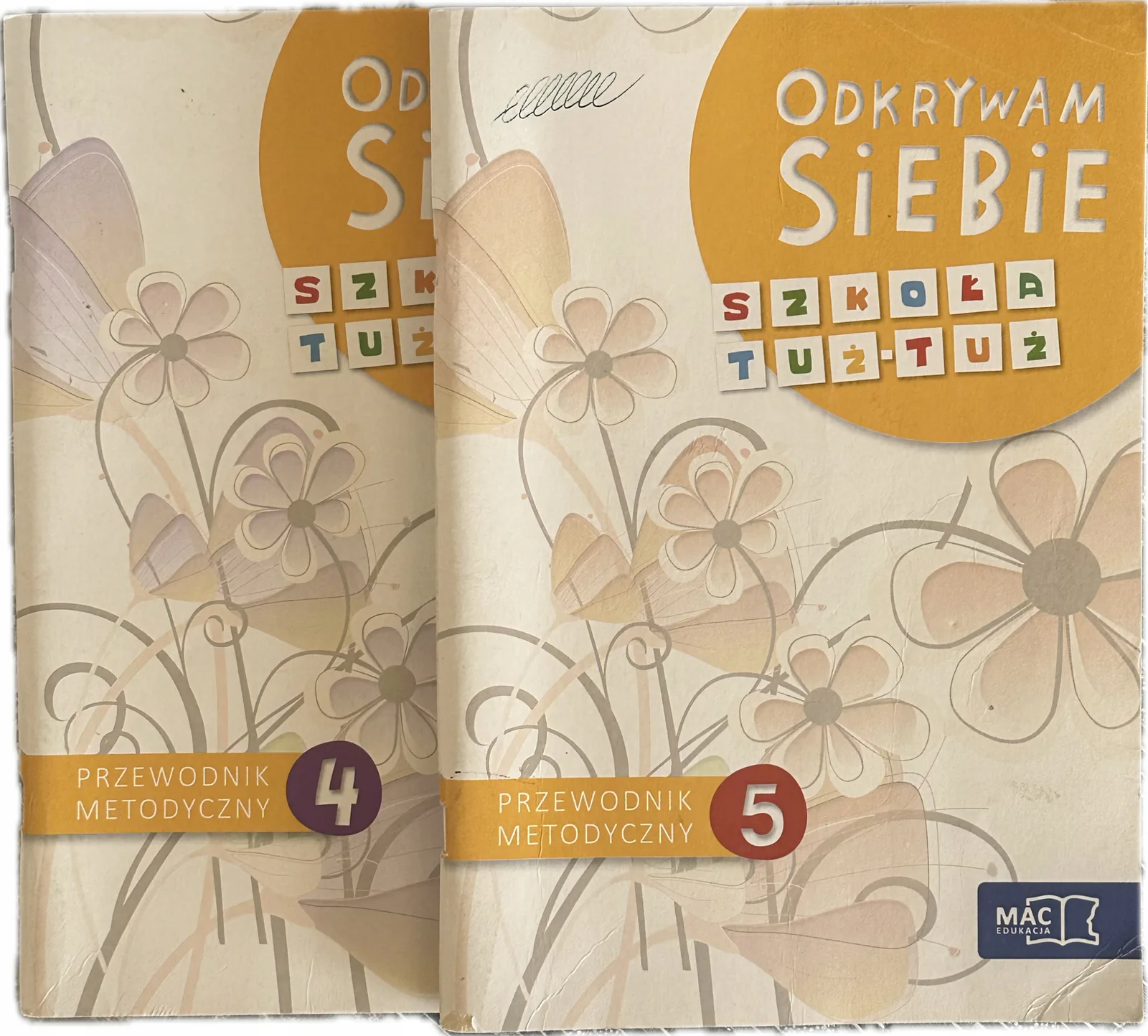Okładka: Odkrywam siebie szkoła tuż tuz przewodnik metodyczny część 4 i 5