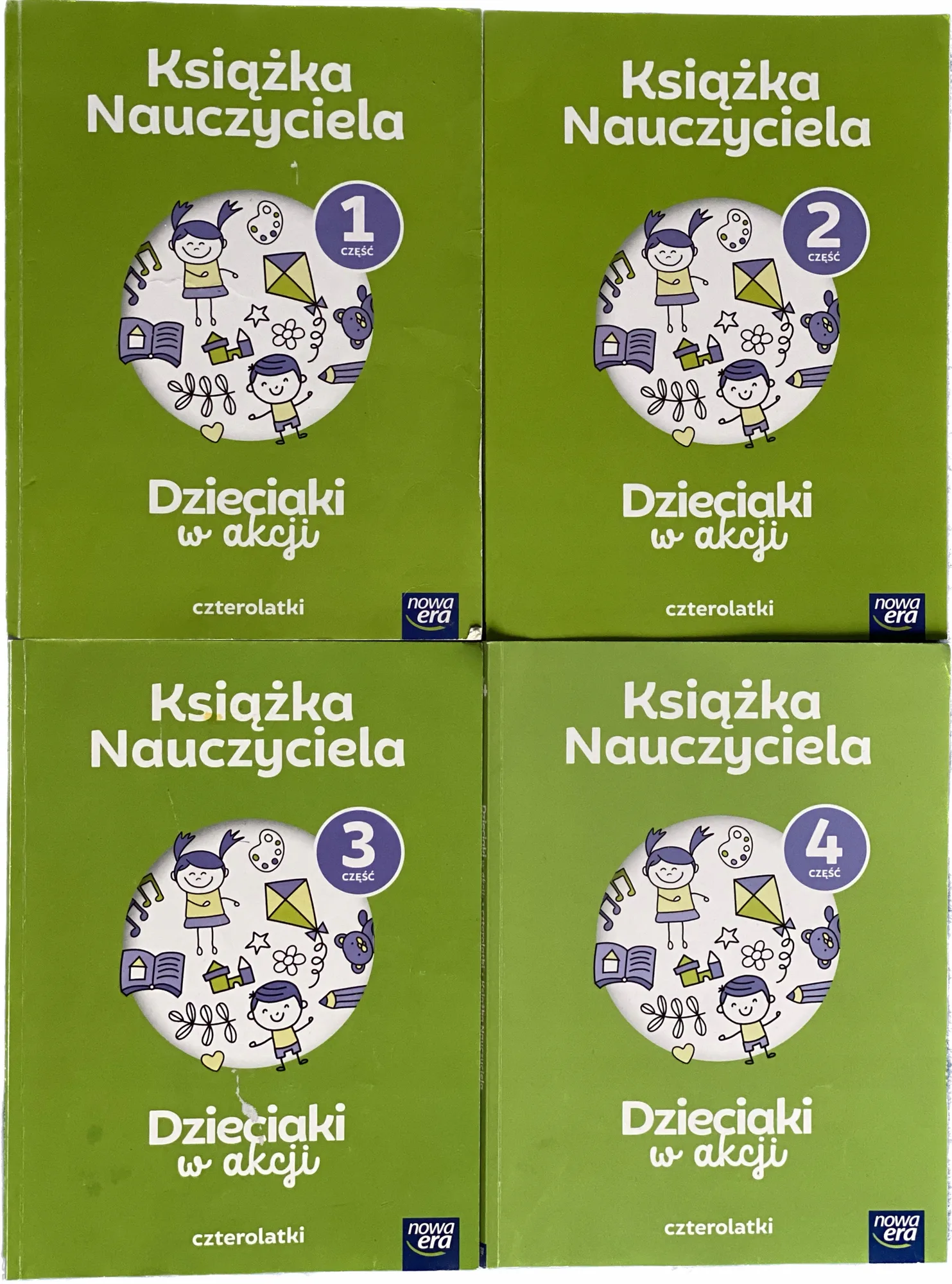 Okładka: Czterolatki książka nauczyciela 4 sztuki Dzieciaki w akcji 4 -latki