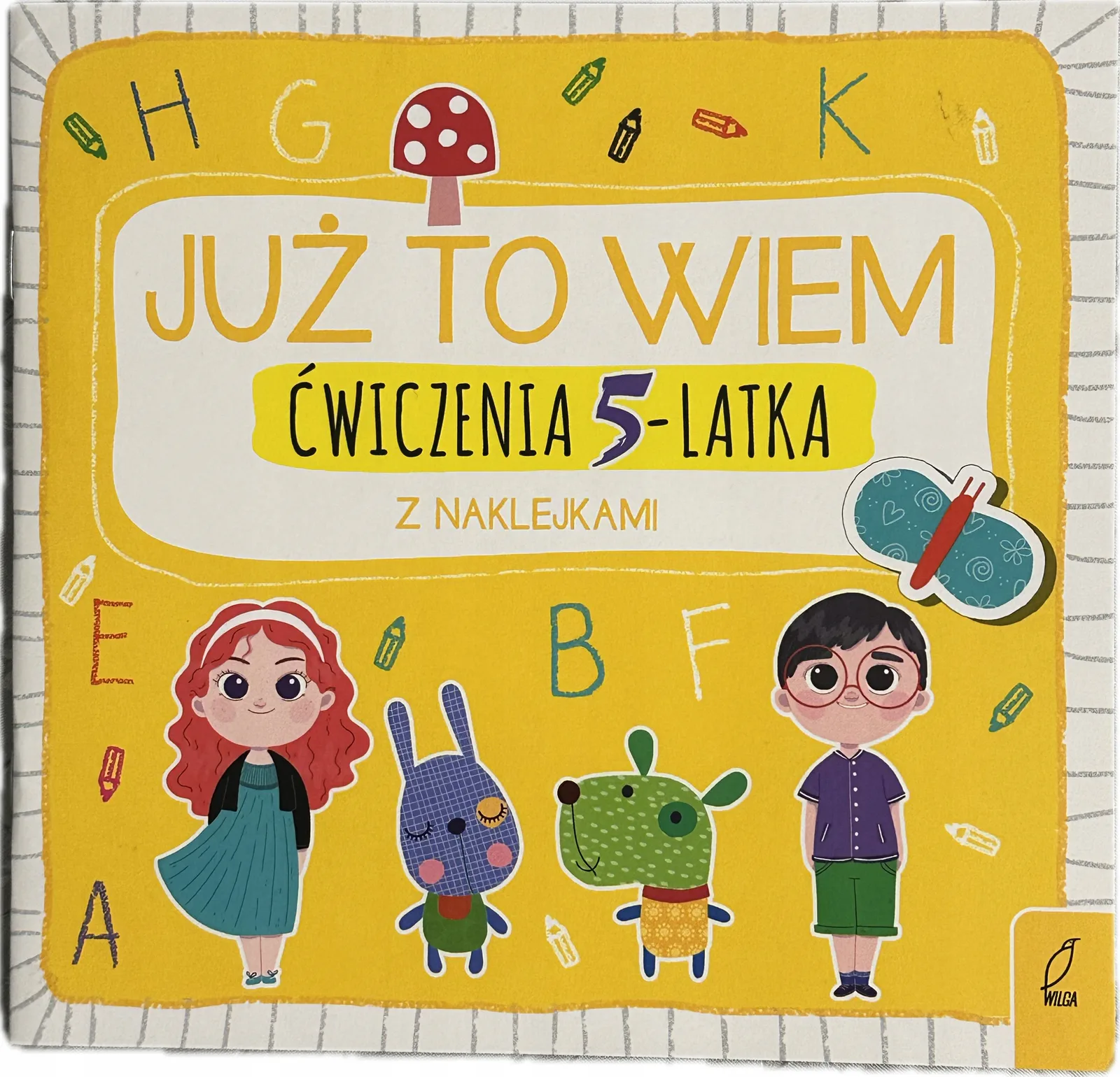 Okładka: ĆWICZENIA z naklejkami 5 LAT EDUKACYJNA PIĘCIOLATEK KARTY PRACY